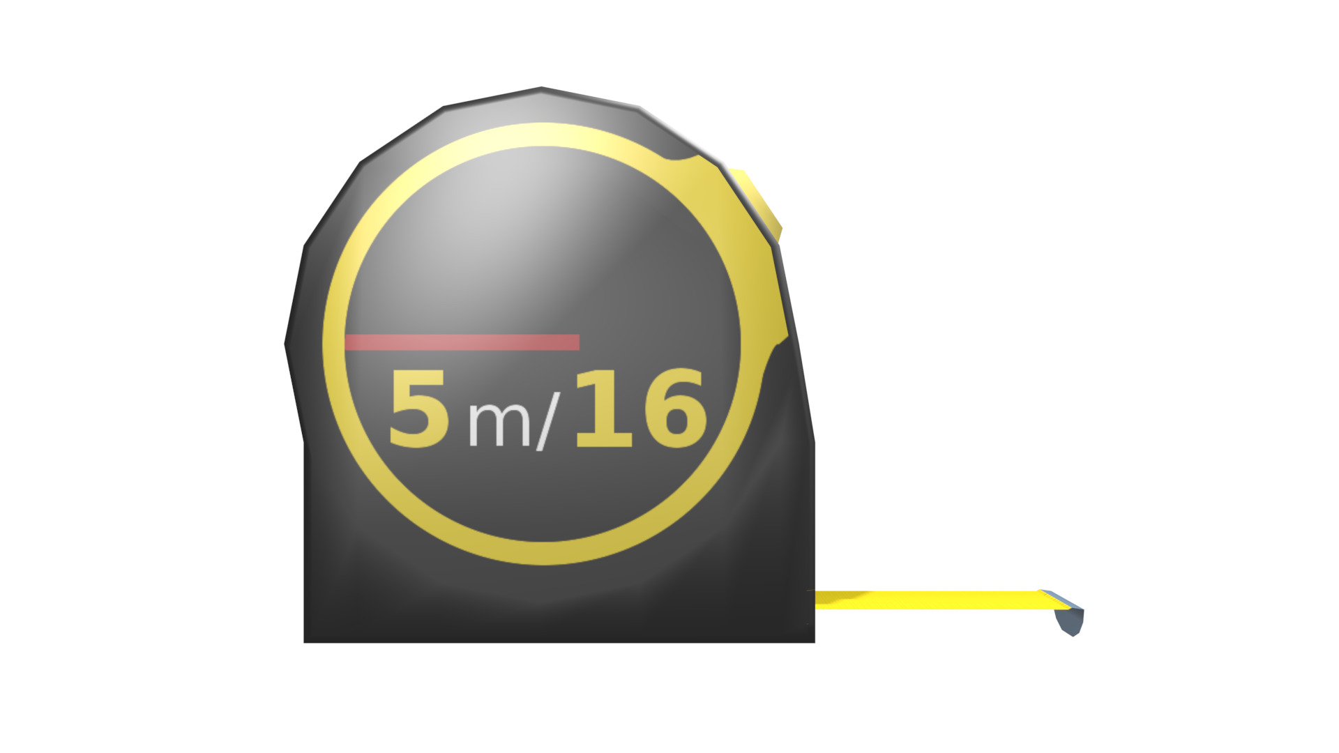 Tape measure Low-poly 3D model_5