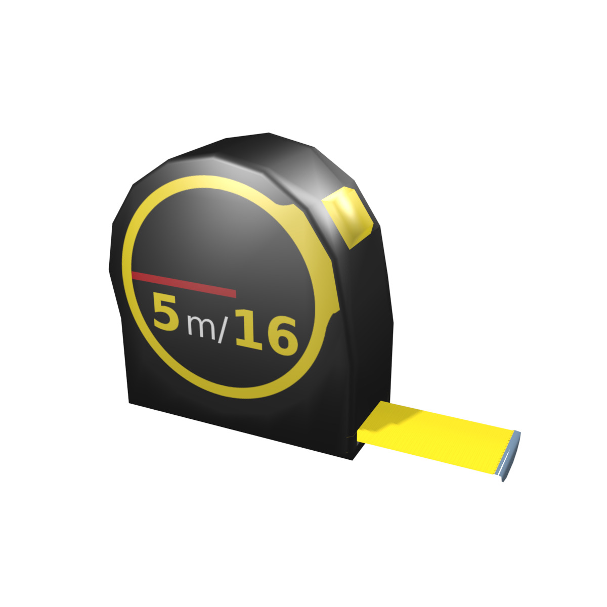 Tape measure Low-poly 3D model_3