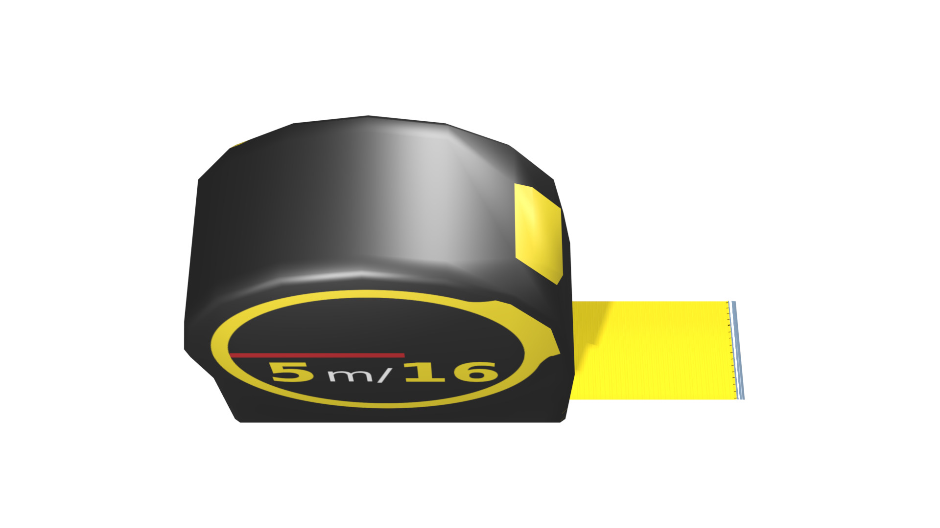 Tape measure Low-poly 3D model_6