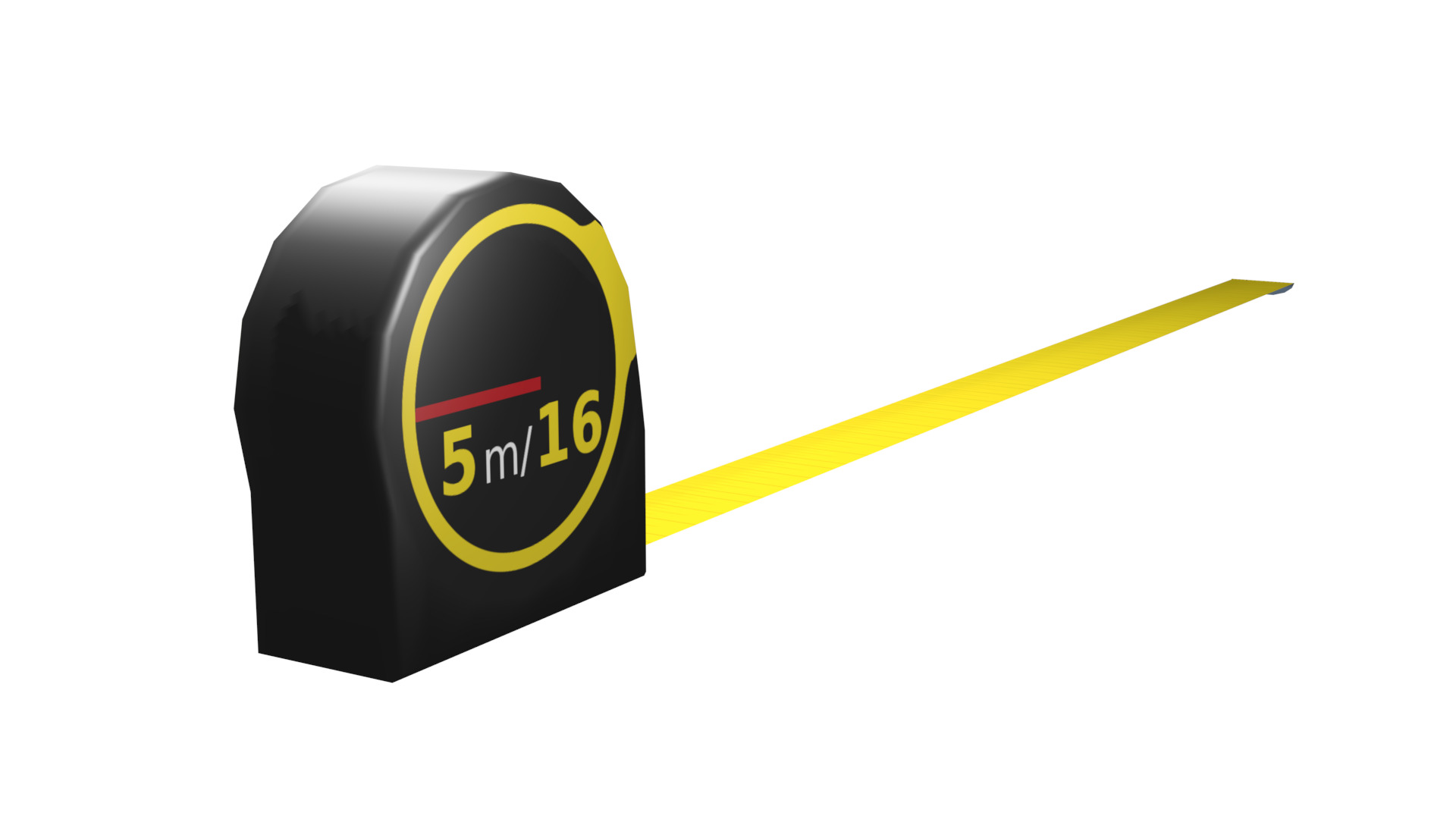 Tape measure Low-poly 3D model_8