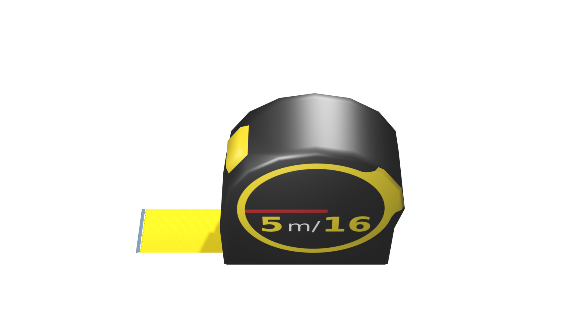 Tape measure Low-poly 3D model_7