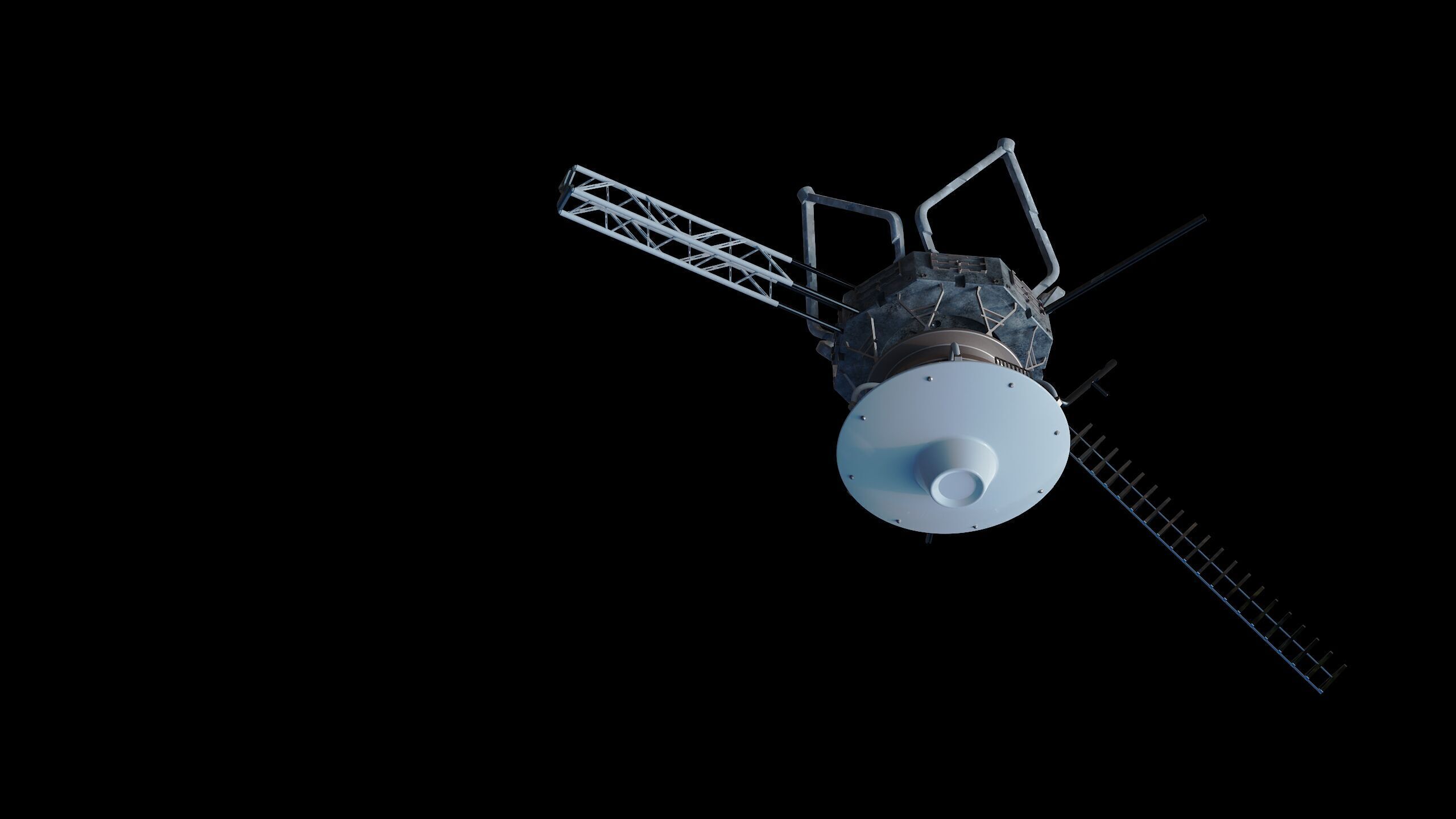 Voyager station space 3D model_6