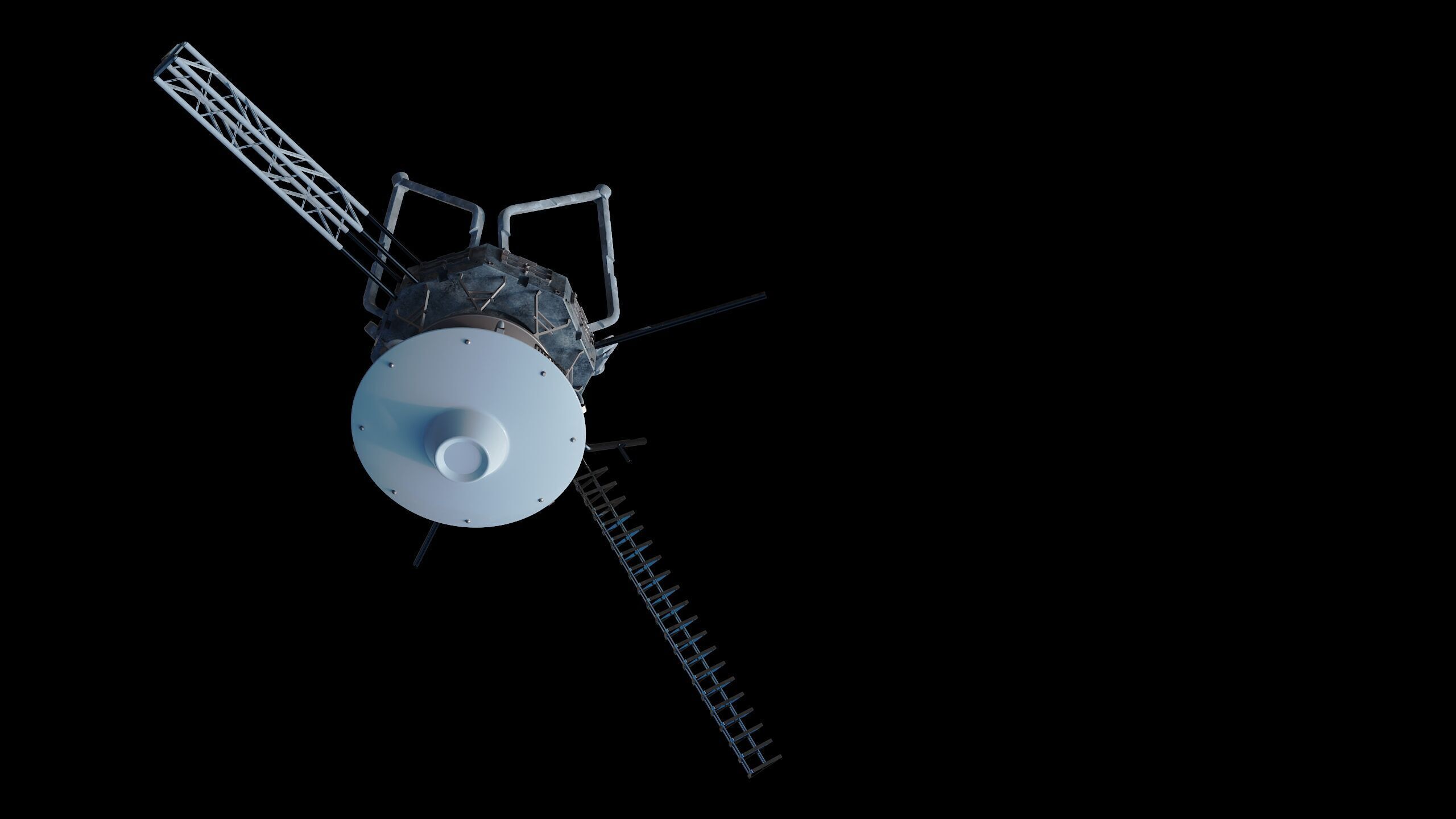 Voyager station space 3D model_7