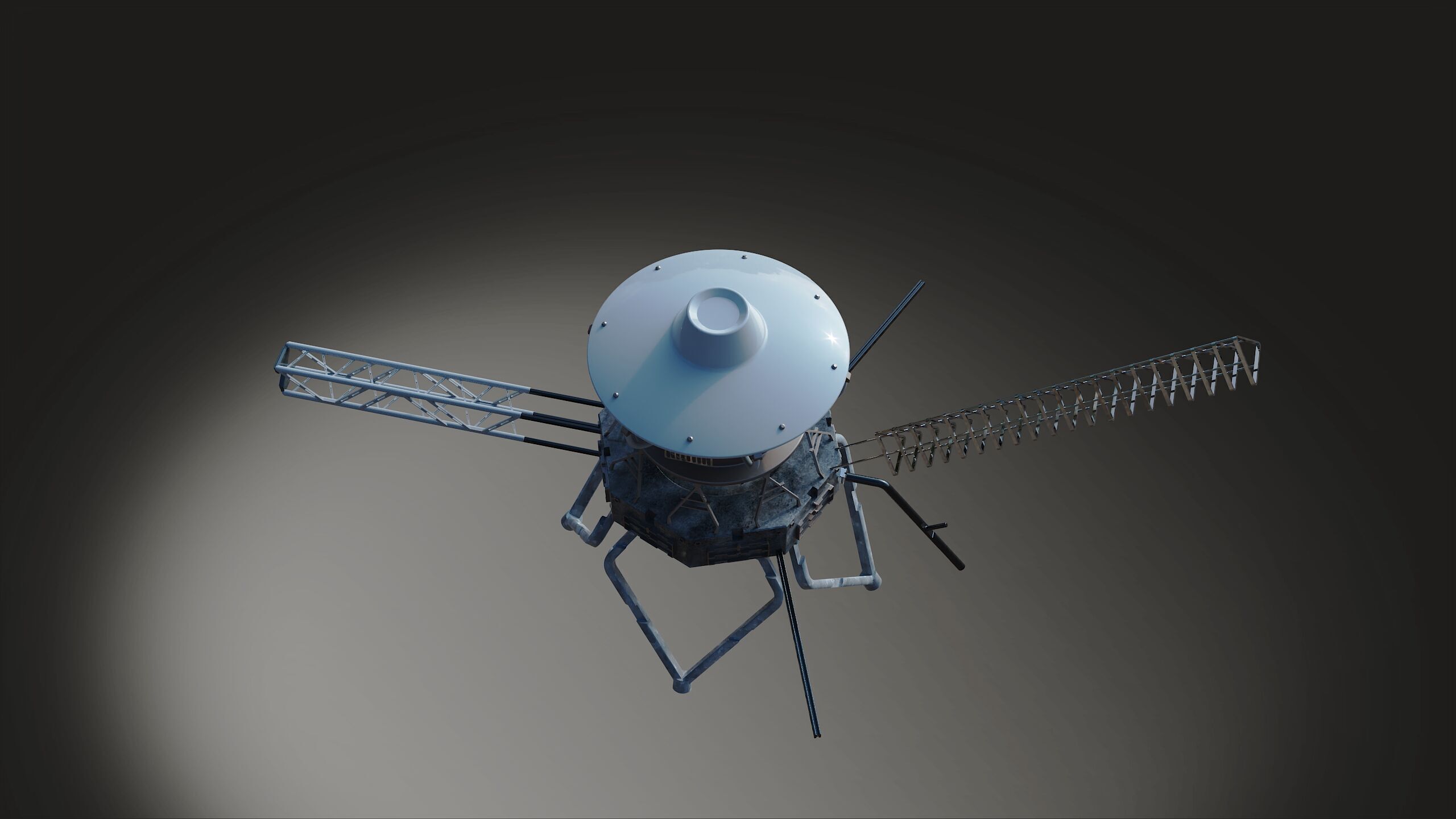 Voyager station space 3D model_10