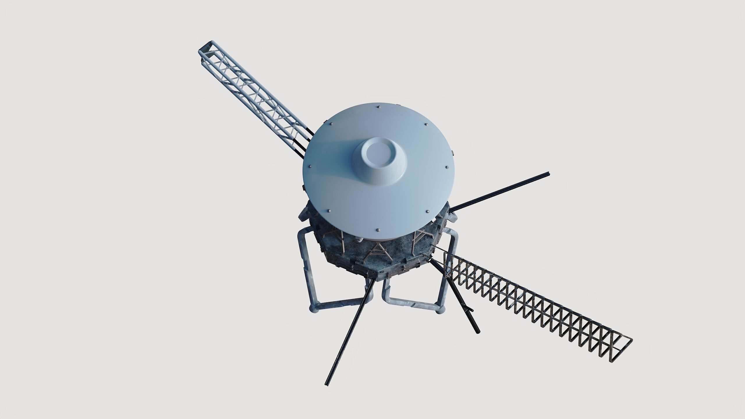 Voyager station space 3D model_4