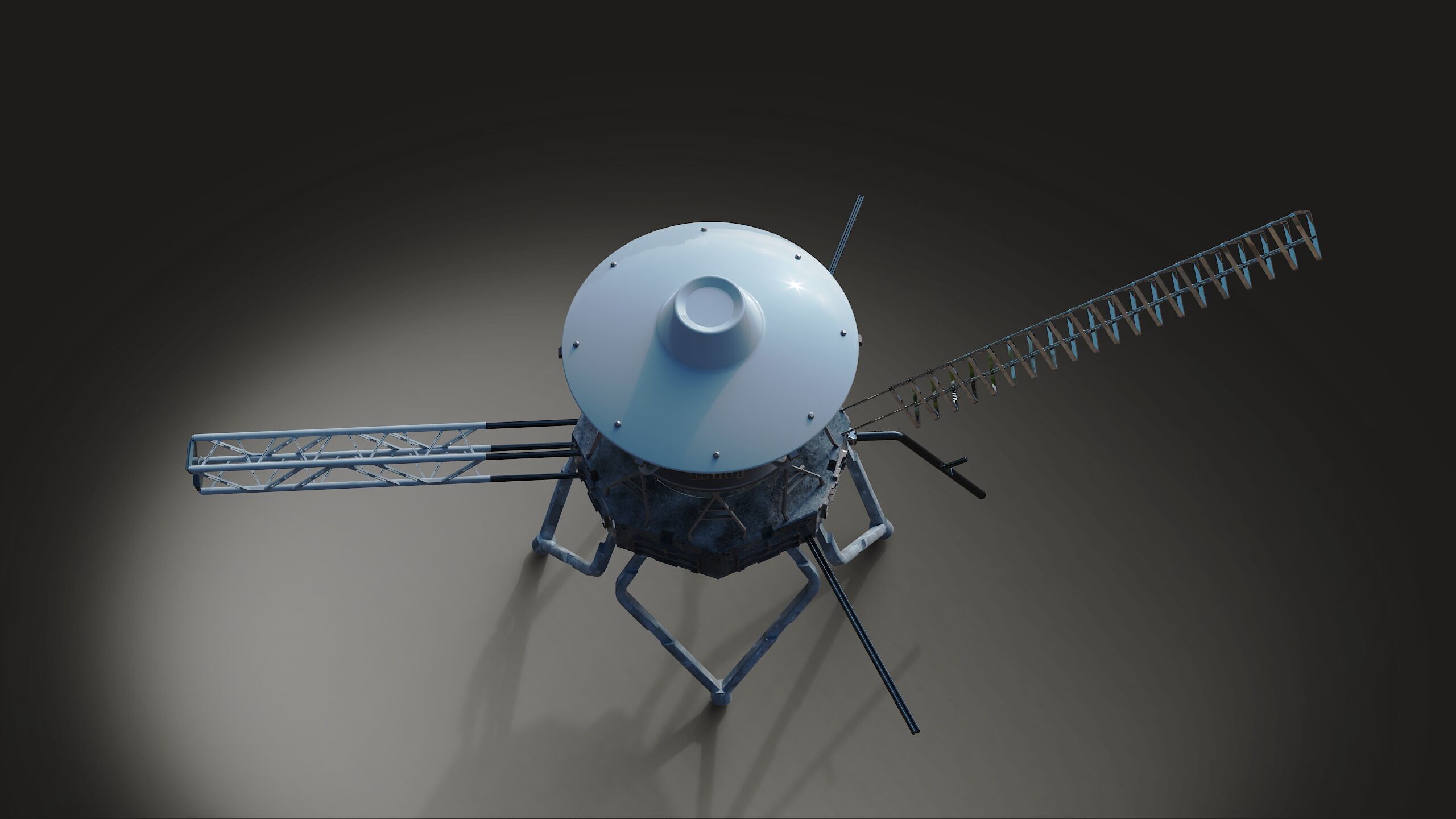 Voyager station space 3D model_12
