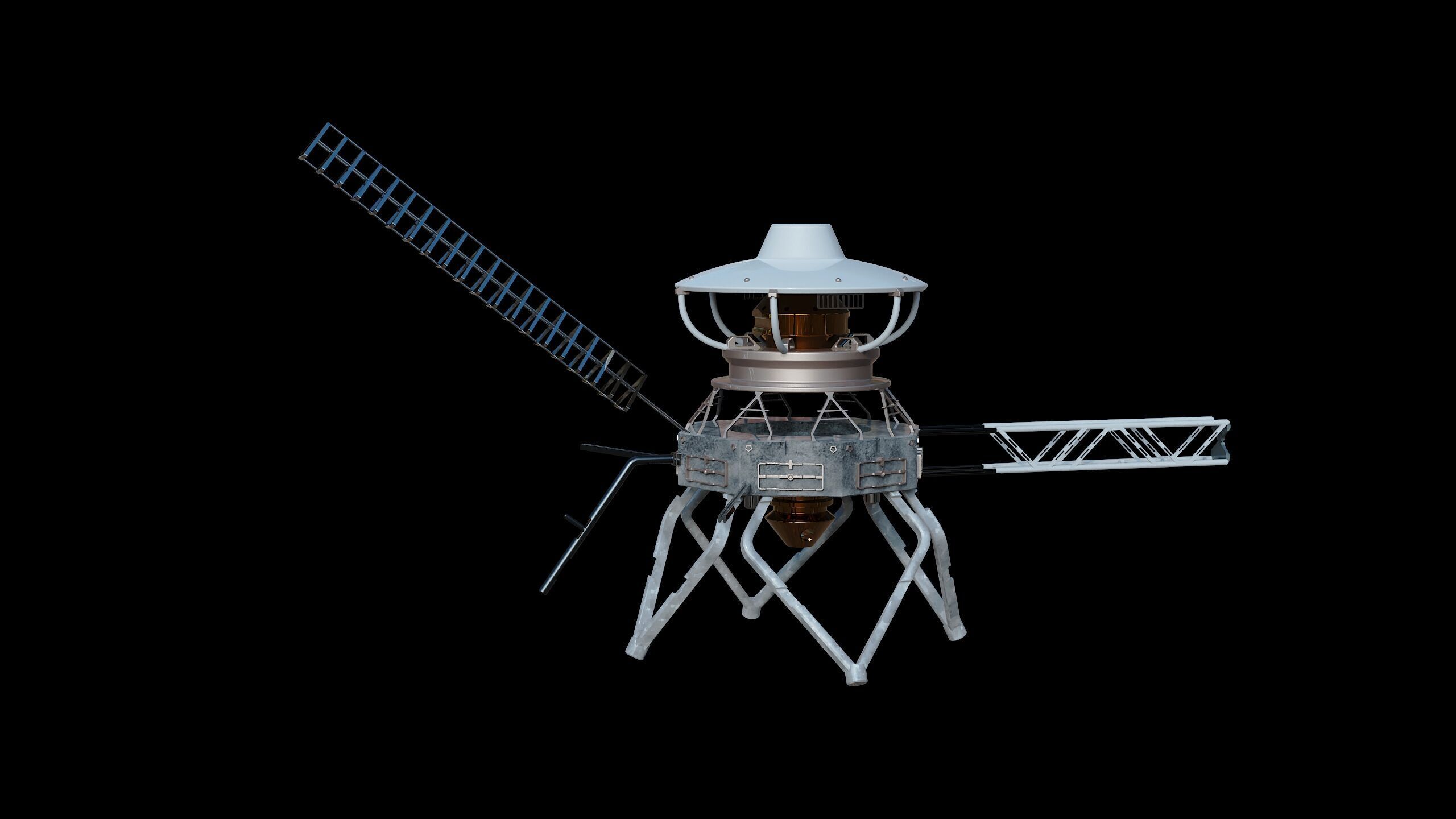 Voyager station space 3D model_9