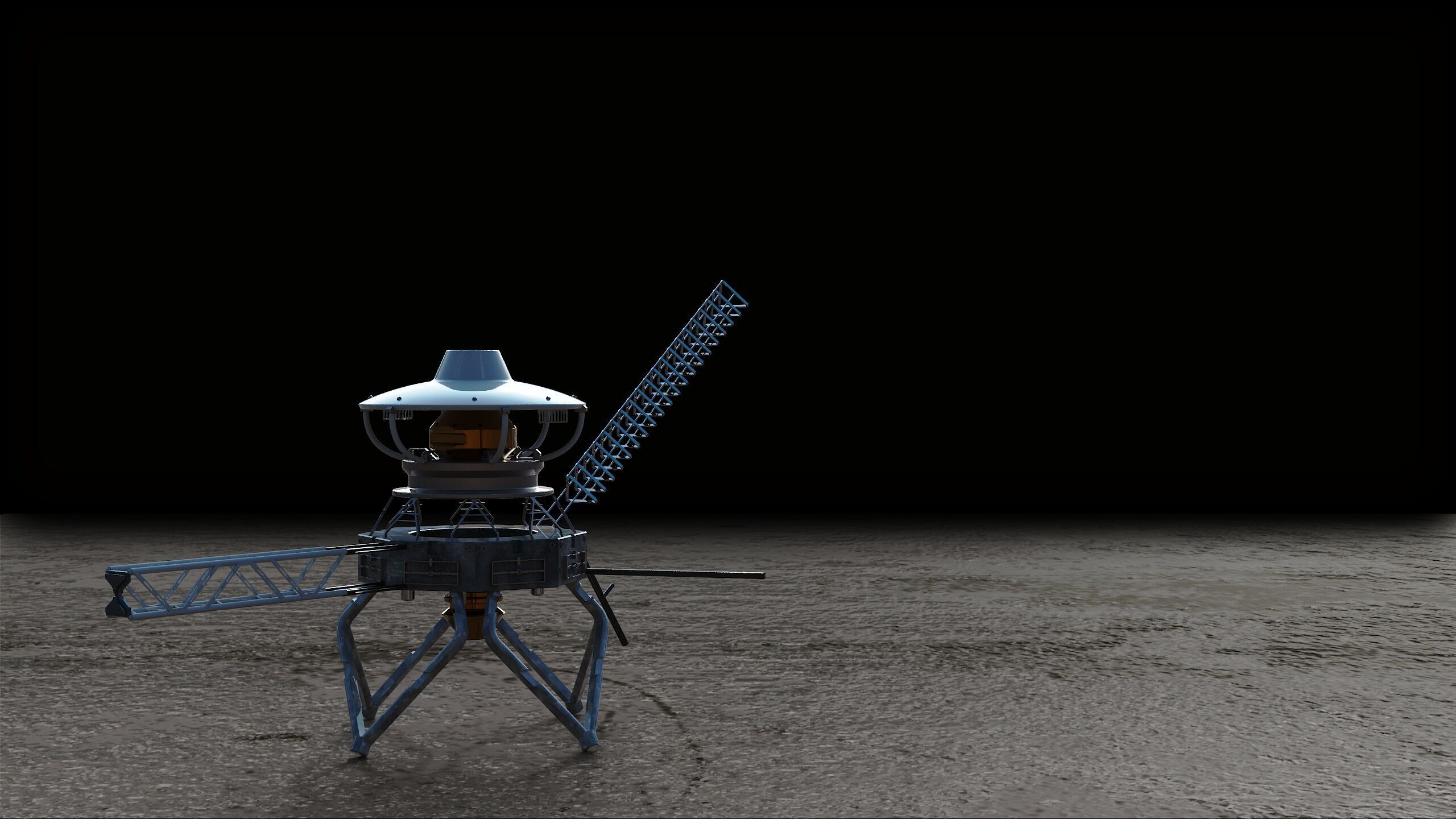 Voyager station space 3D model_3