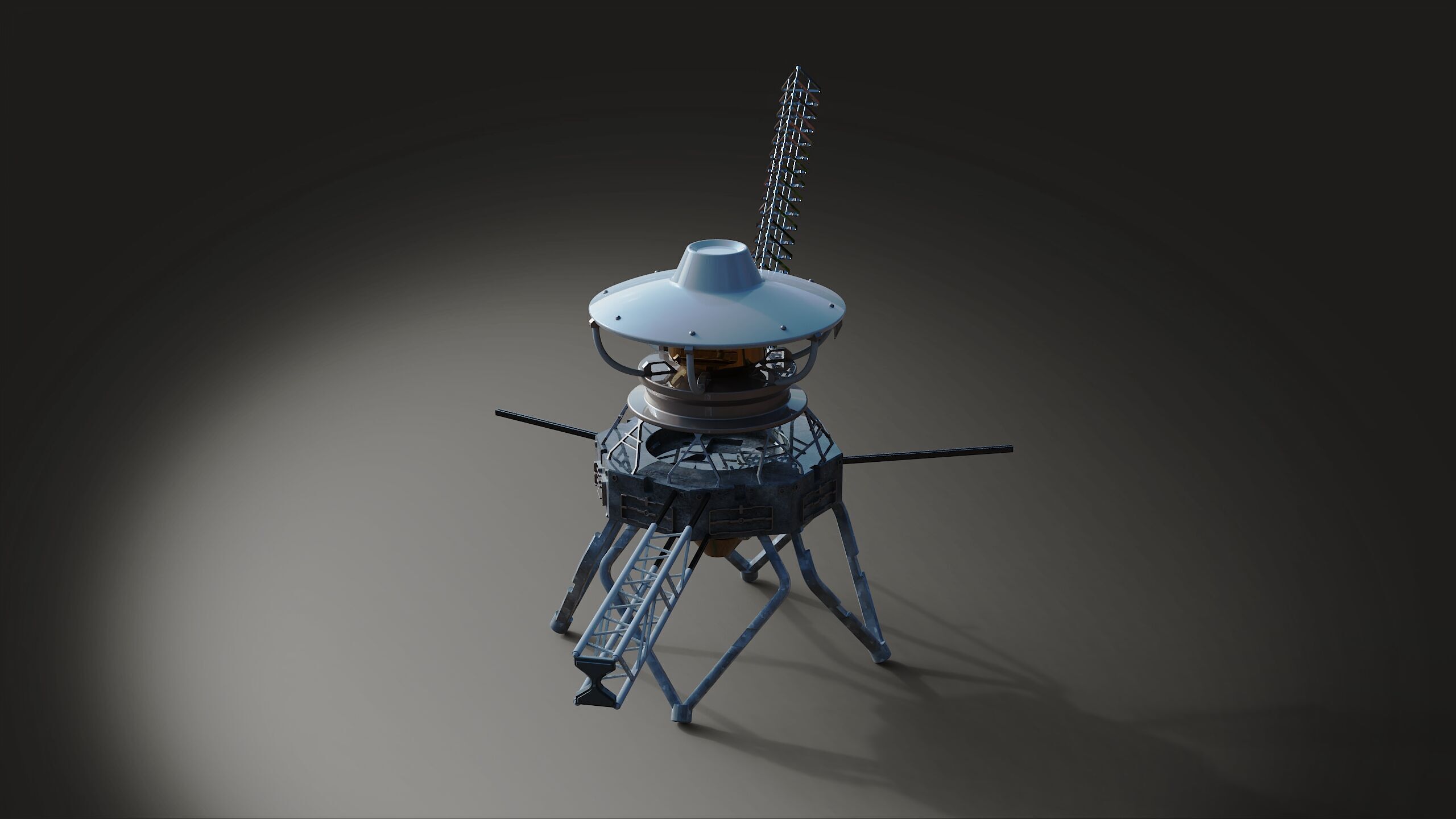 Voyager station space 3D model_11