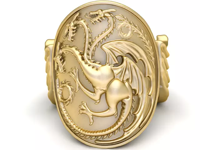 DRAGON ANIMAL RING 3D PRINTABLE MODEL 3D print model