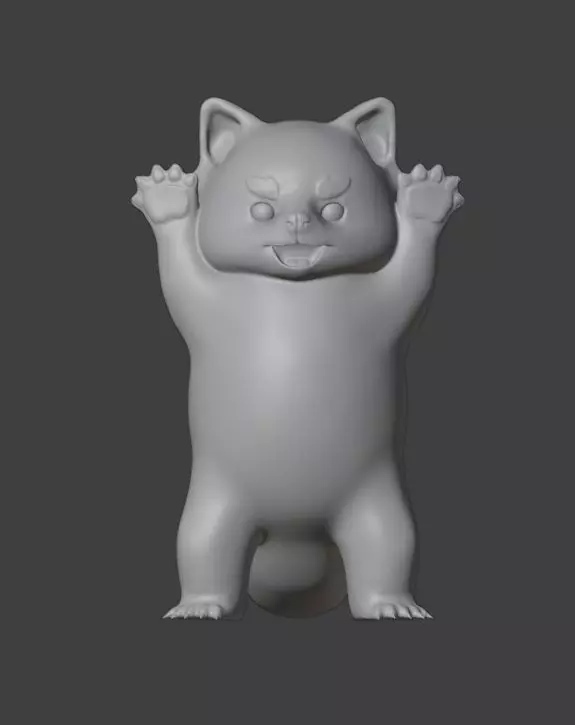 red panda stand 3D print model