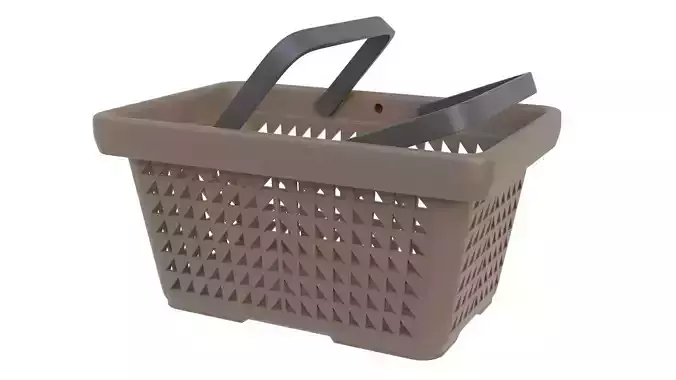 Shopping basket 12 3D model