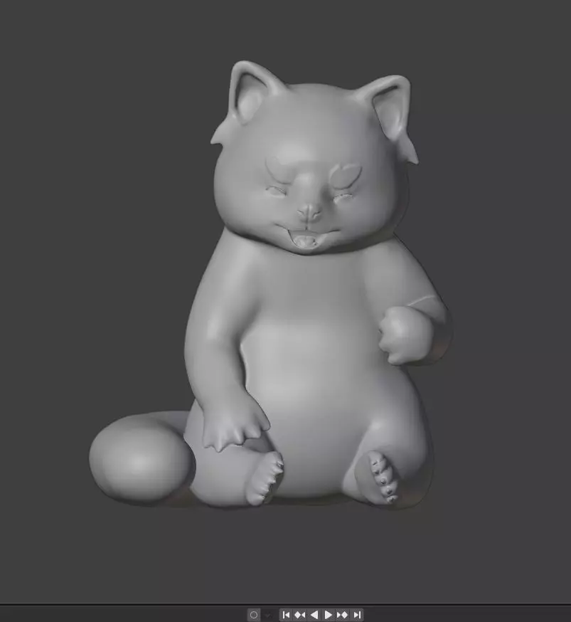 red panda eat 3D print model_0