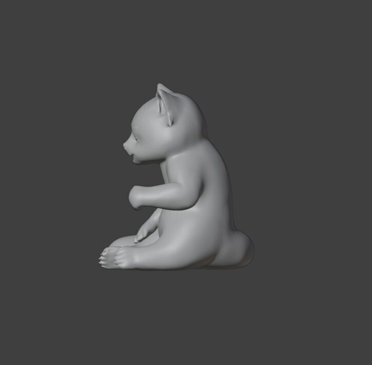red panda eat 3D print model_2