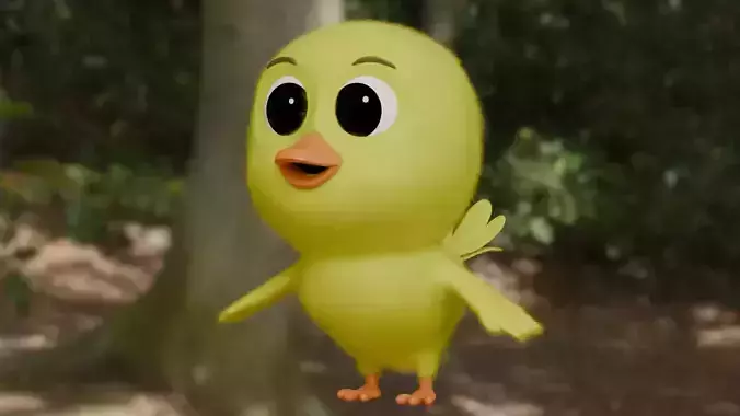 cute duck with rigging