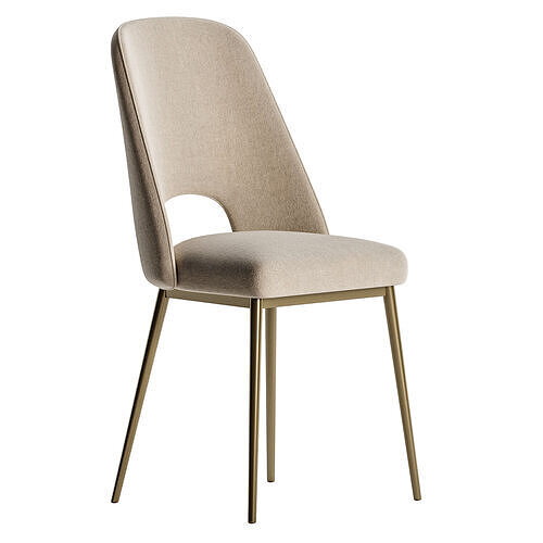modern dining chair canto table 3D model 3