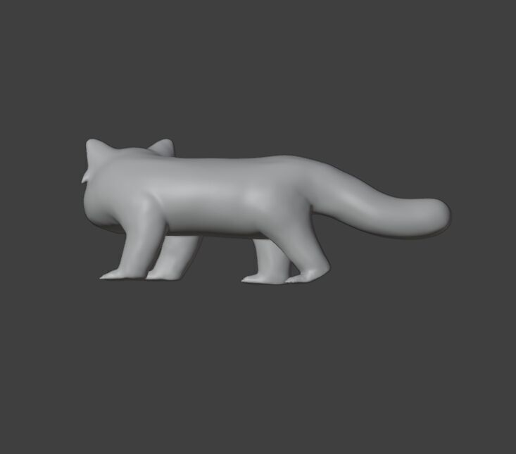 red panda 3D print model_1