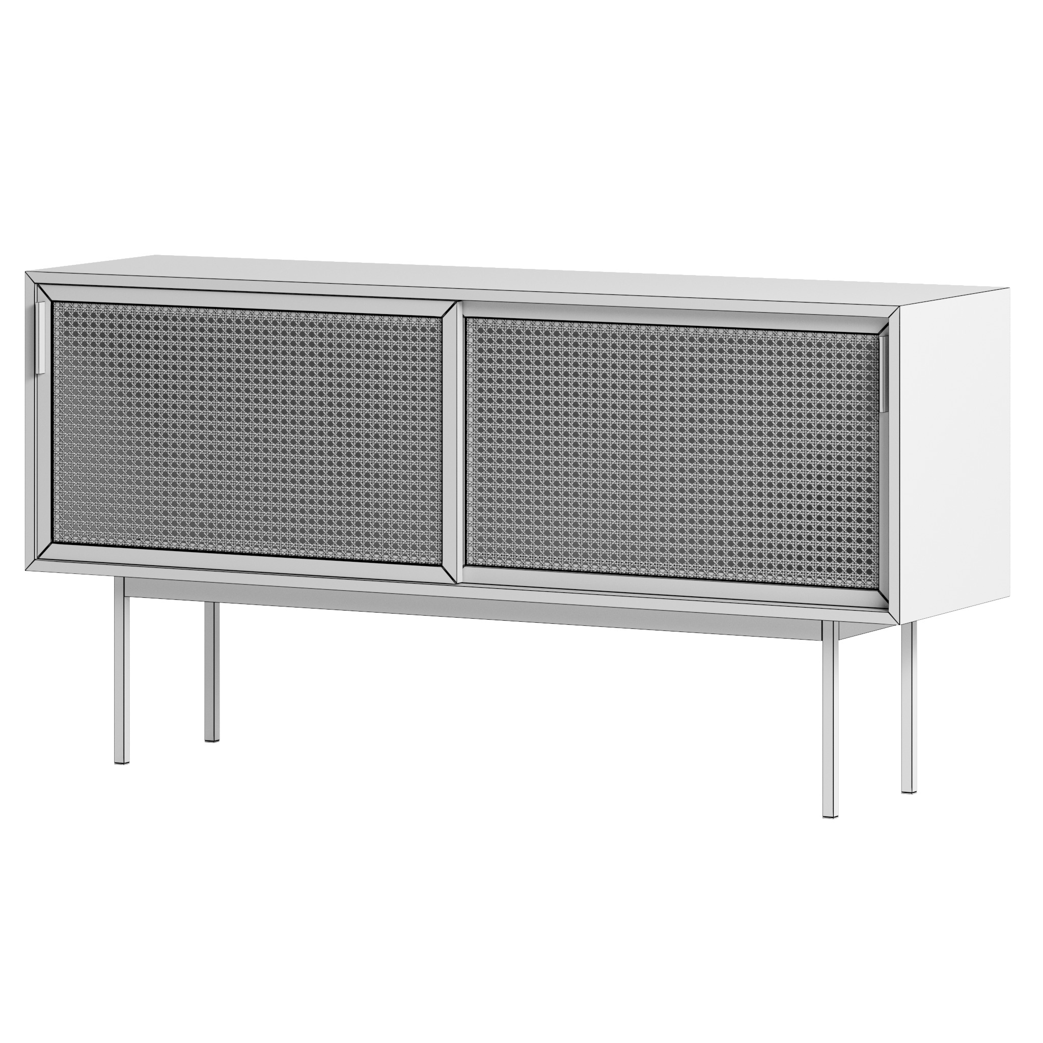 TV console and buffet Waska set 3D model_16
