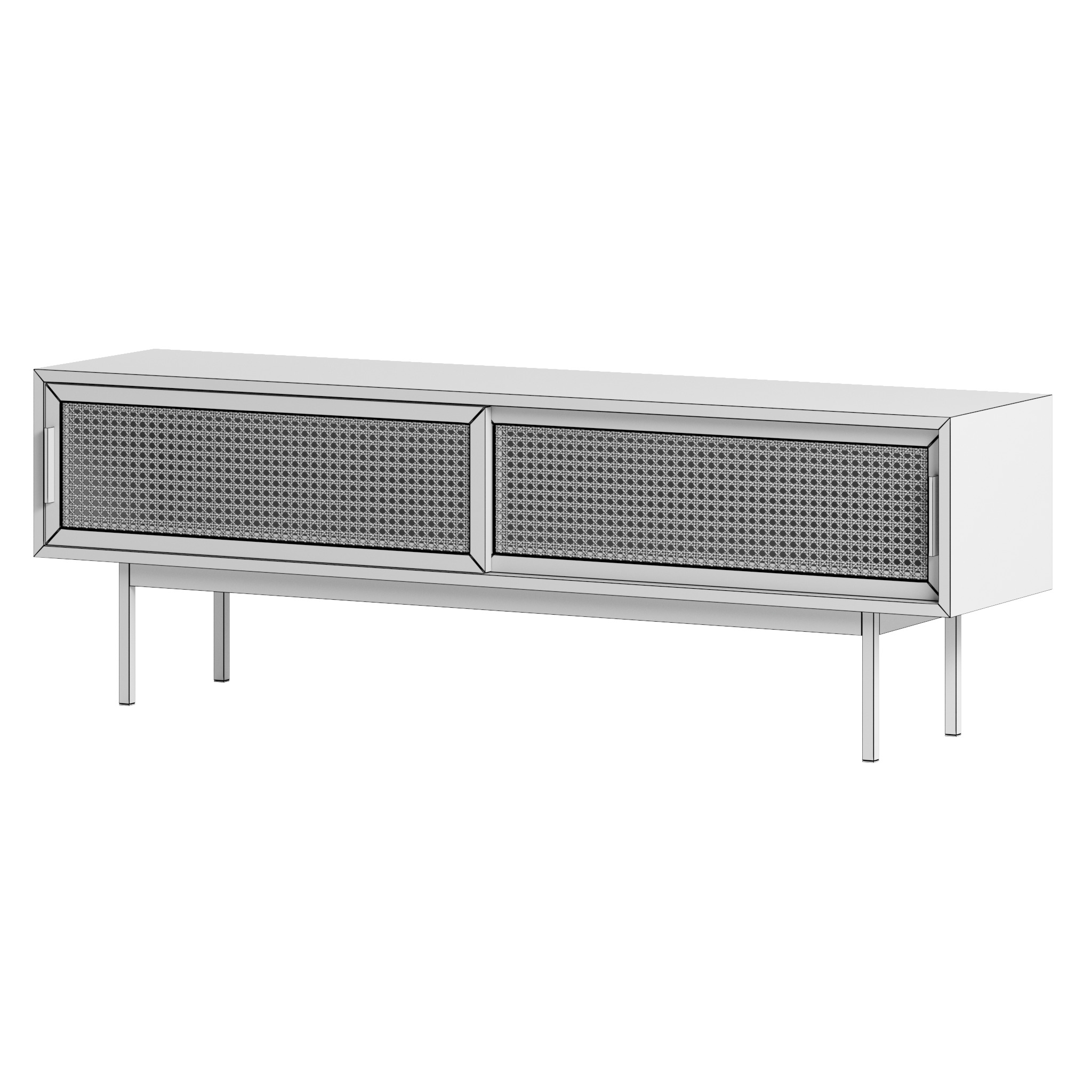 TV console and buffet Waska set 3D model_14