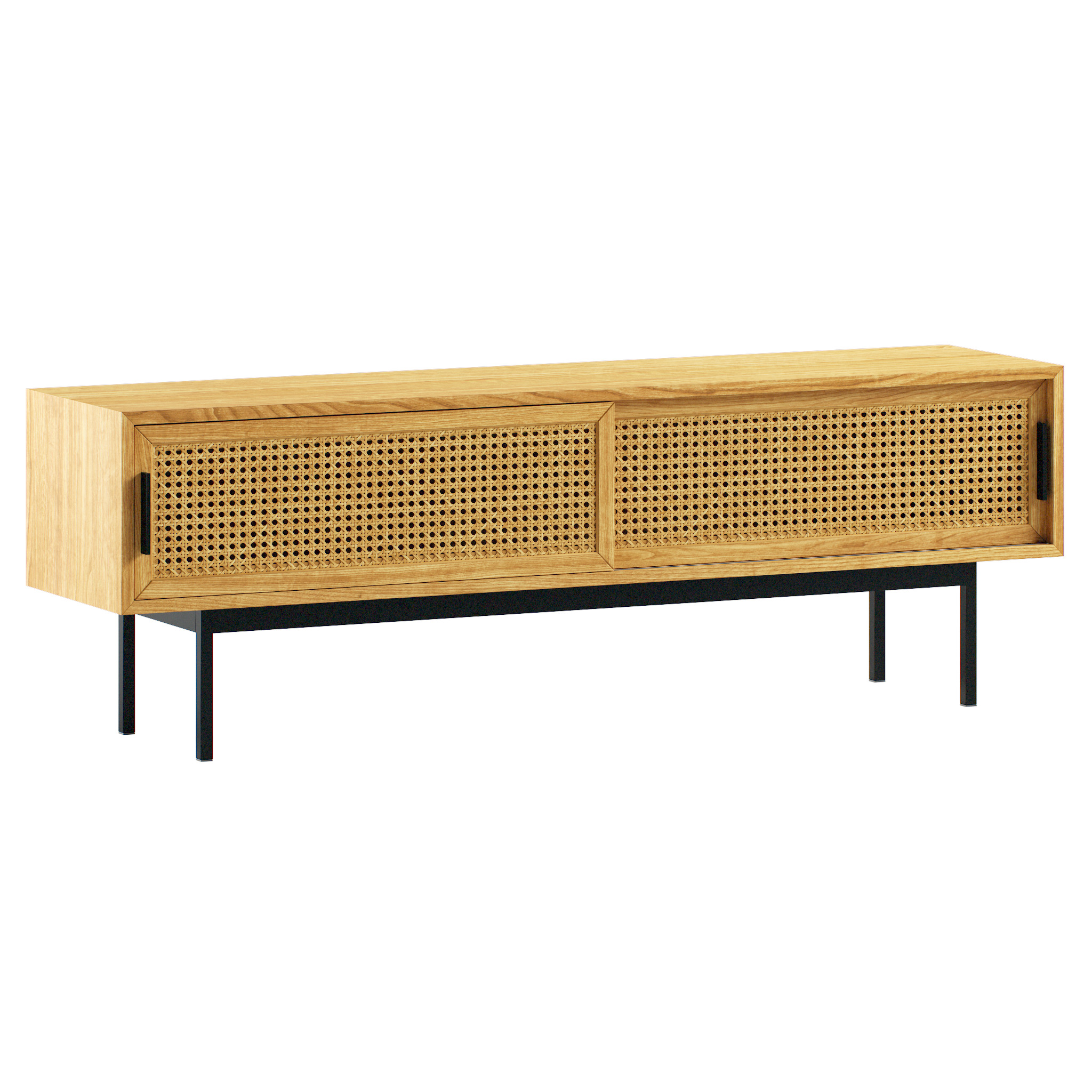 TV console and buffet Waska set 3D model_1