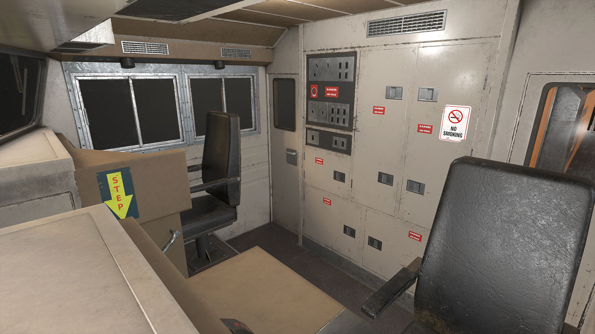 Diesel Locomotive Low-poly 3D model_13