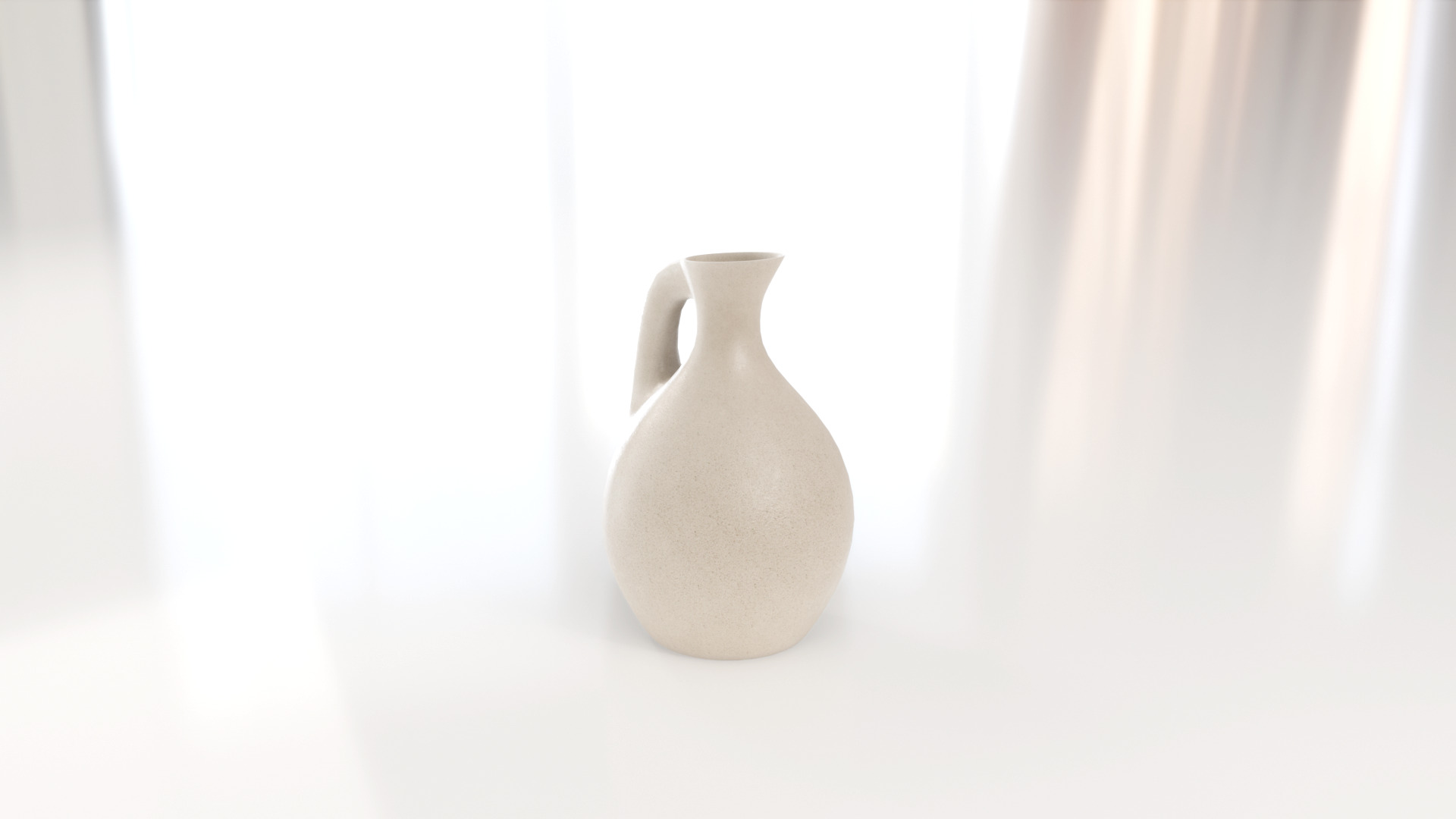Decorative Ceramic Water Vase 3D model_3