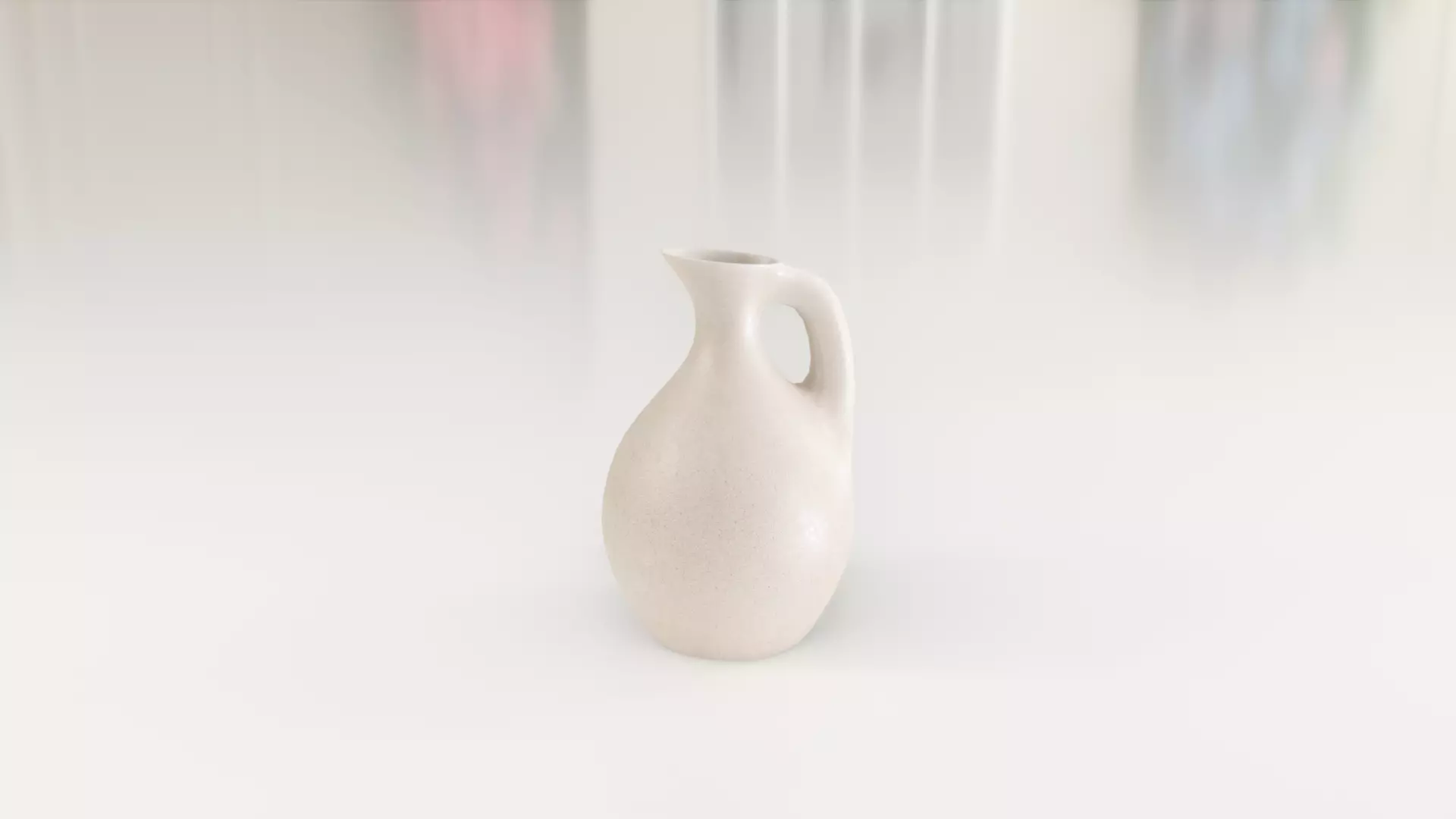 Decorative Ceramic Water Vase 3D model_0