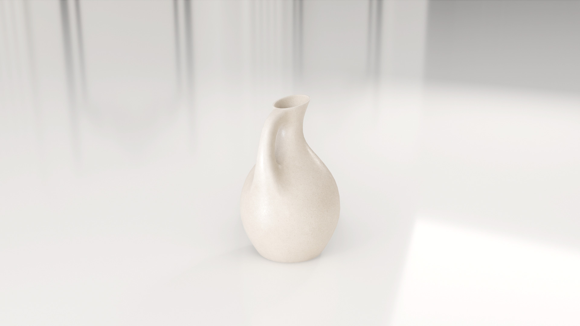Decorative Ceramic Water Vase 3D model_5