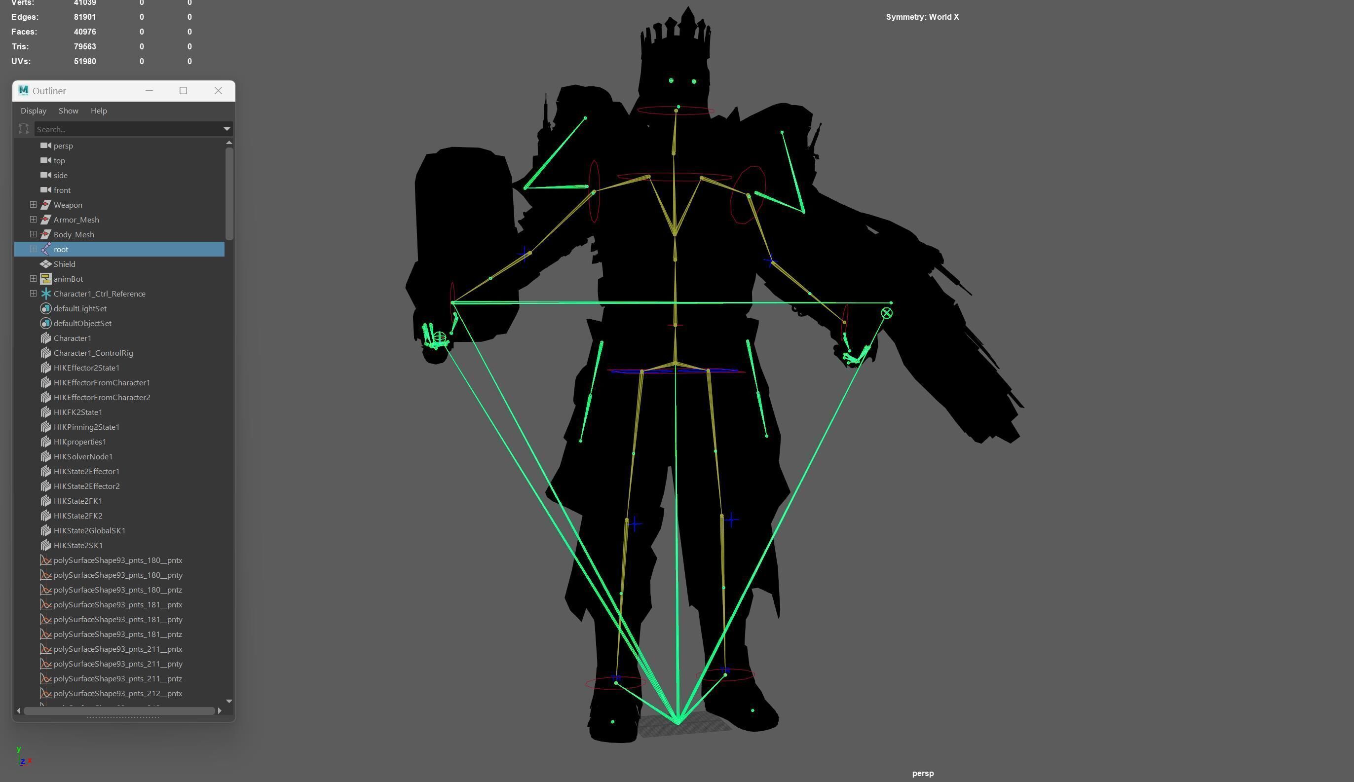 Paladin Low-poly 3D model_36