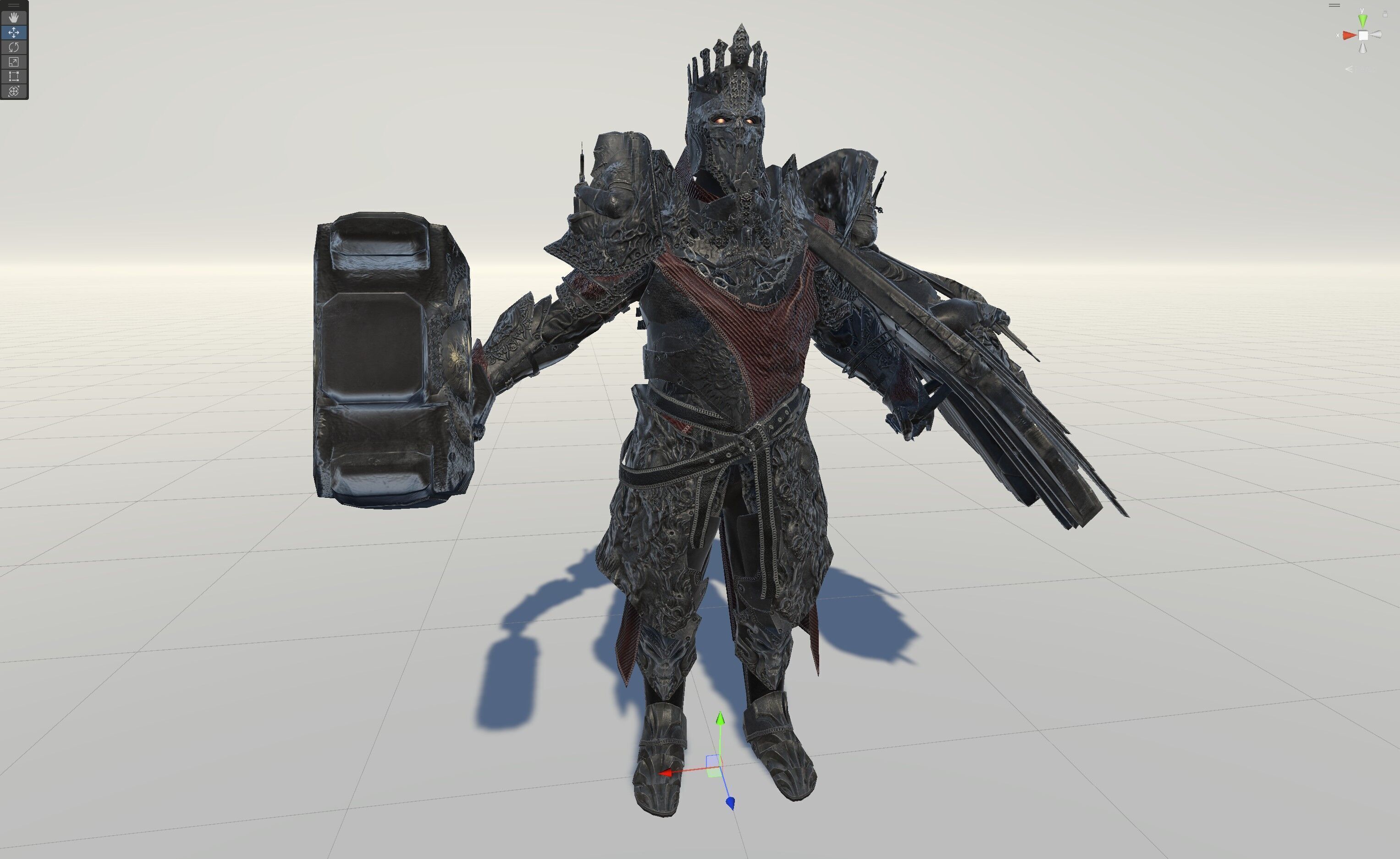 Paladin Low-poly 3D model_38