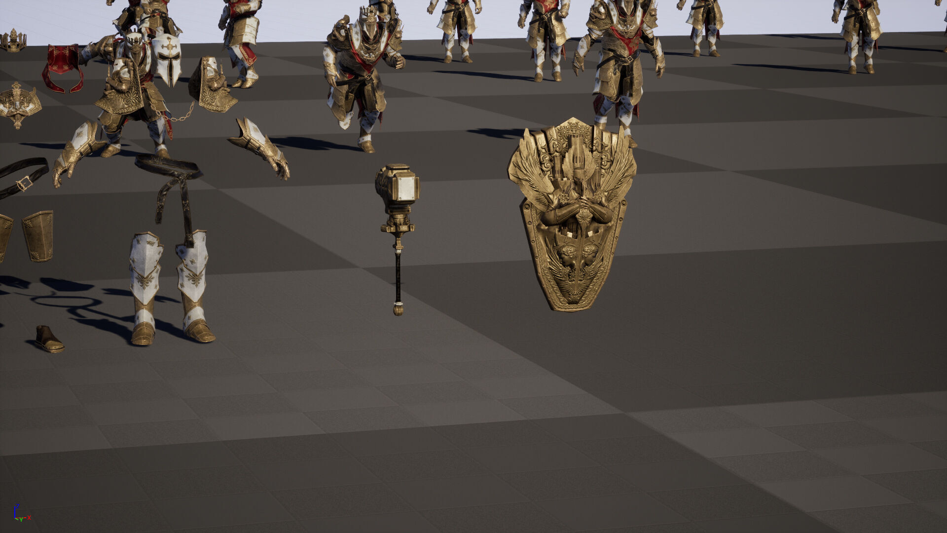 Paladin Low-poly 3D model_34