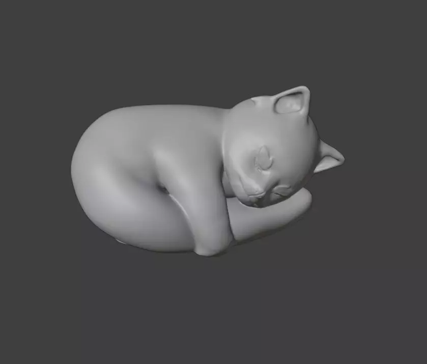 red panda sleep 3D print model