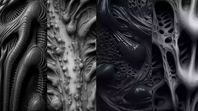Beksinski Haunting Texture for ZBrush Volume 4 Texture