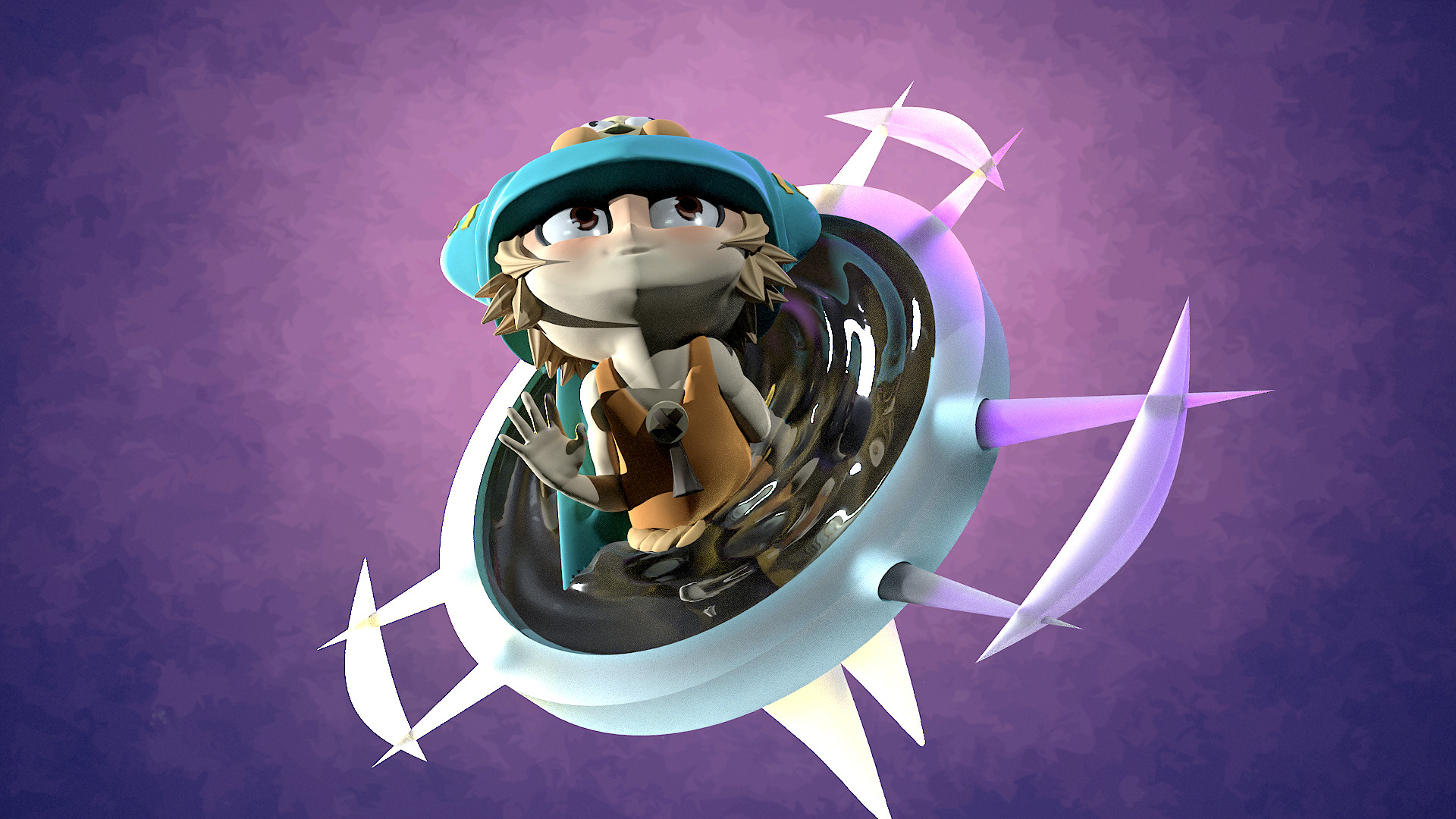 Yugo Wakfu anime 3D print model_7