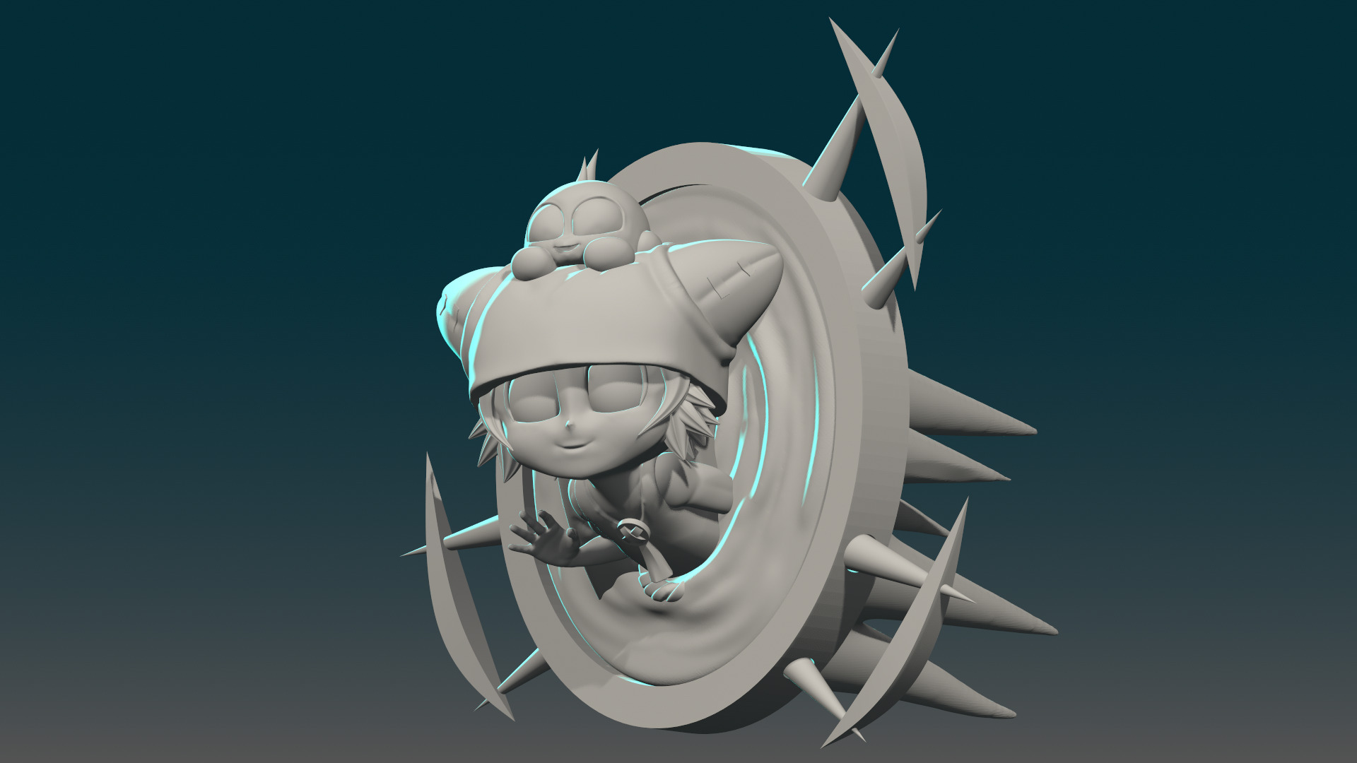 Yugo Wakfu anime 3D print model_2