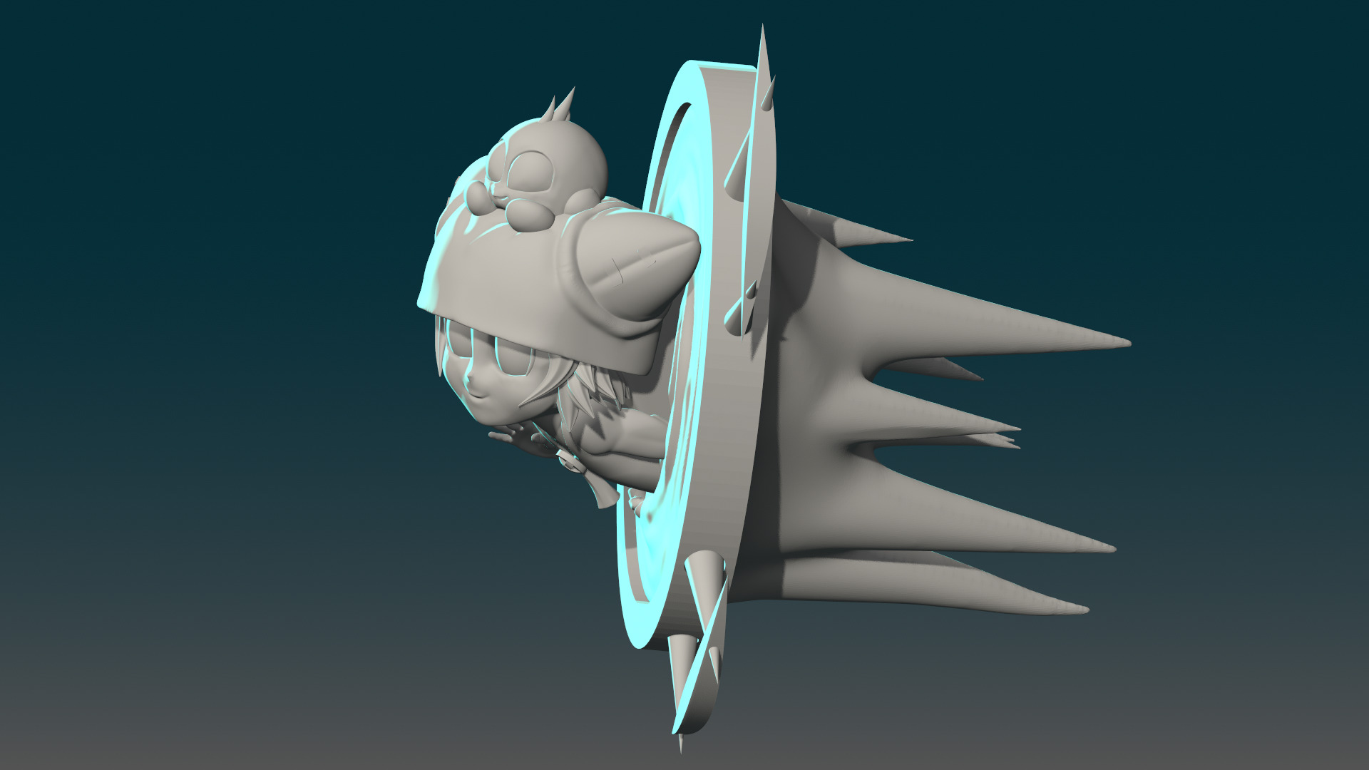 Yugo Wakfu anime 3D print model_6