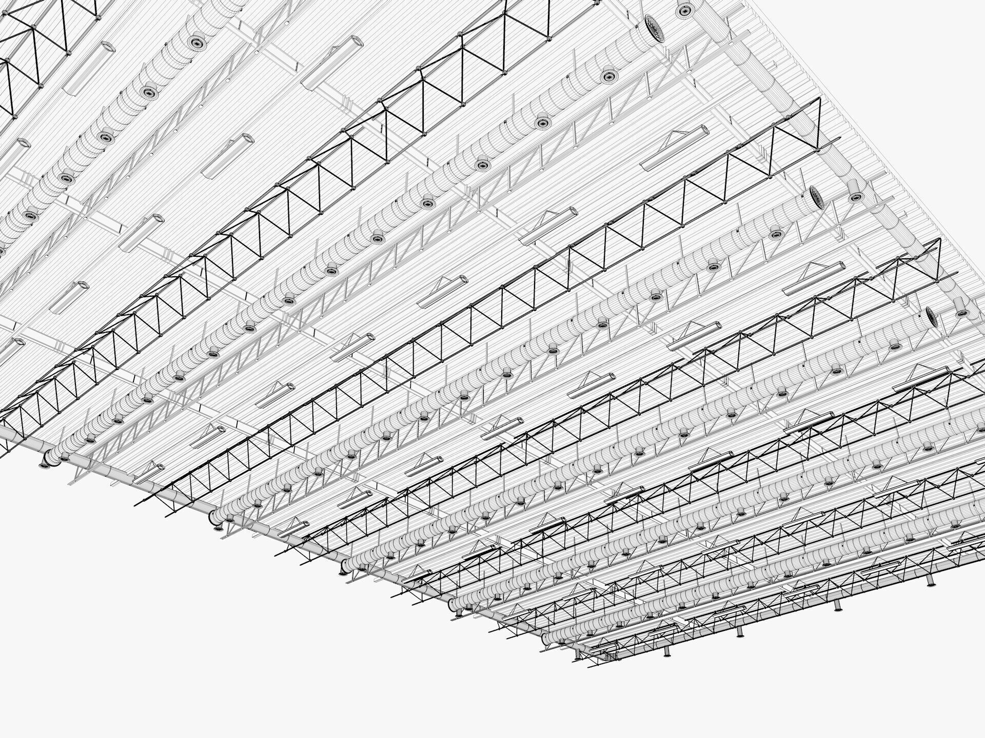 Ceiling Ventilation Pipes 9 3D model_9