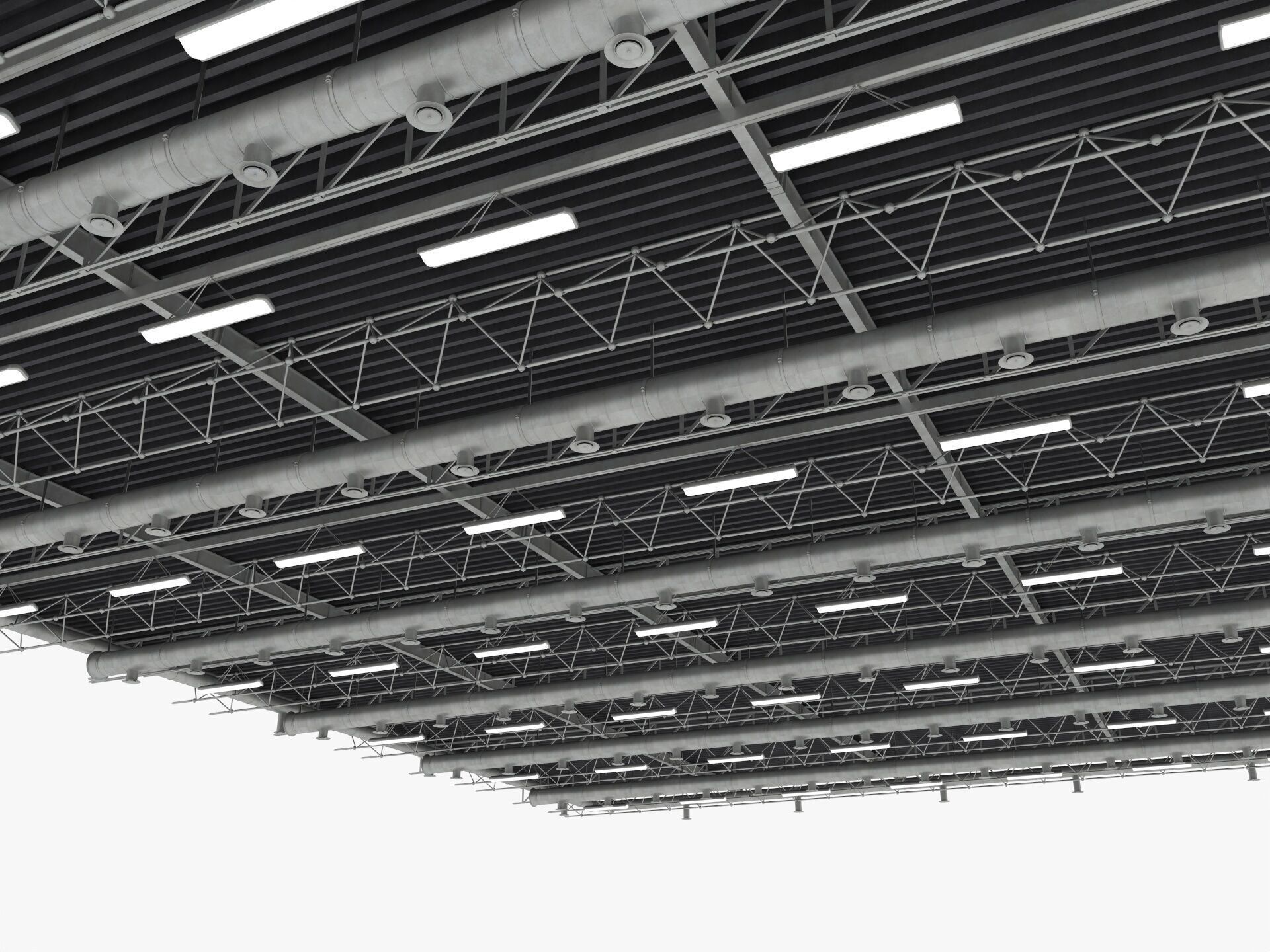 Ceiling Ventilation Pipes 9 3D model_6