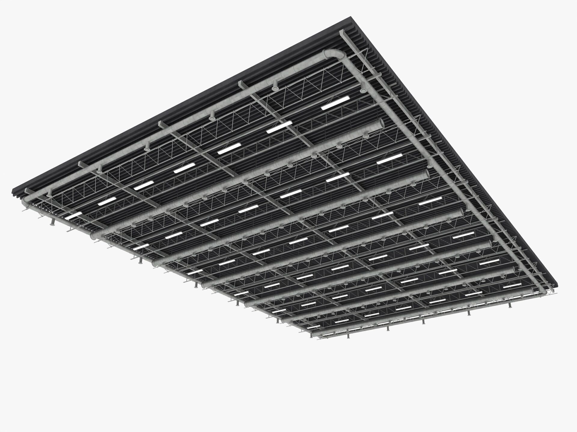 Ceiling Ventilation Pipes 9 3D model_1