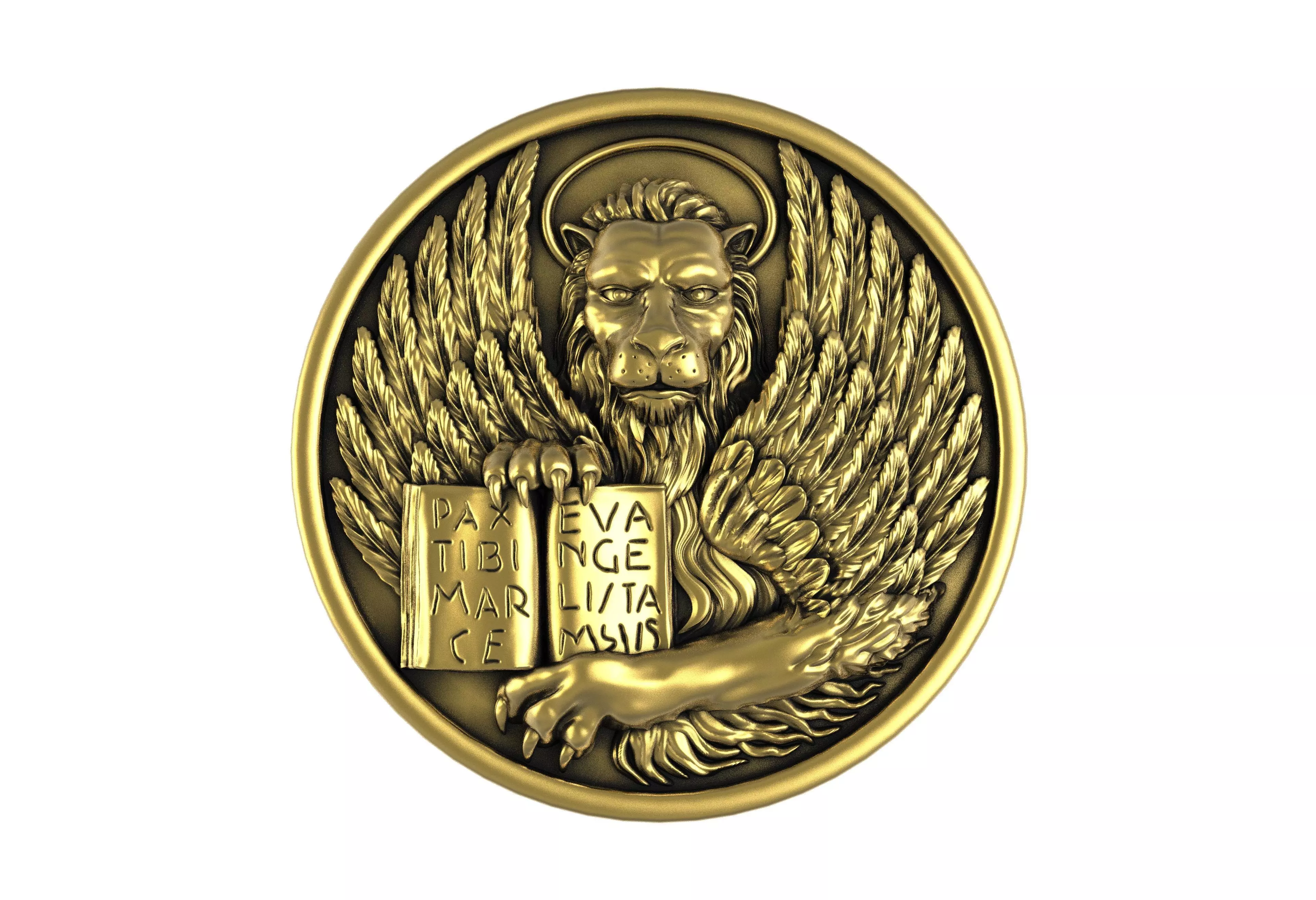 Evangelio de Saint Marcos Ring 3D print model
