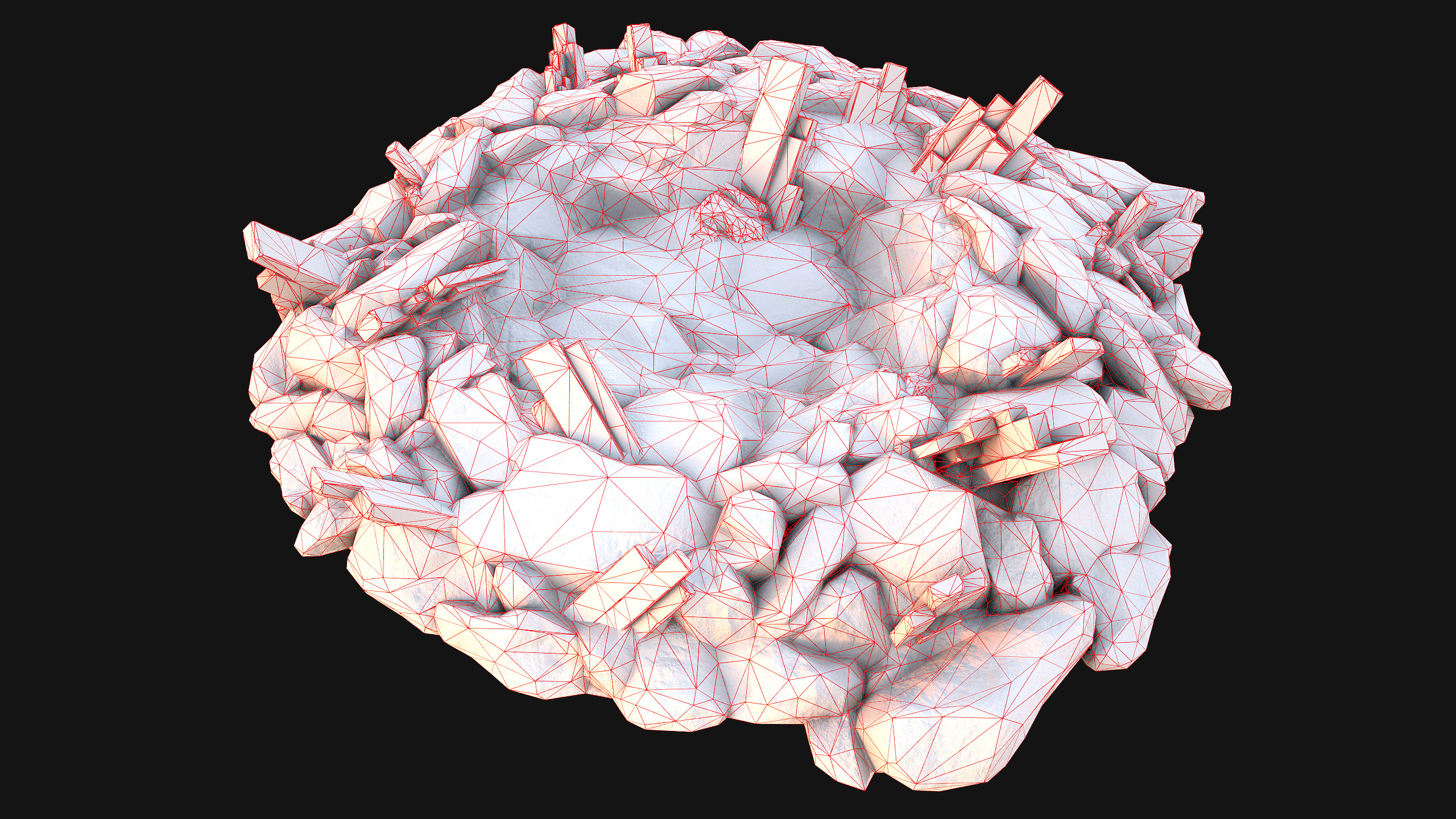 Medieval Mine Silver Ore Deposits Low-poly 3D model_49