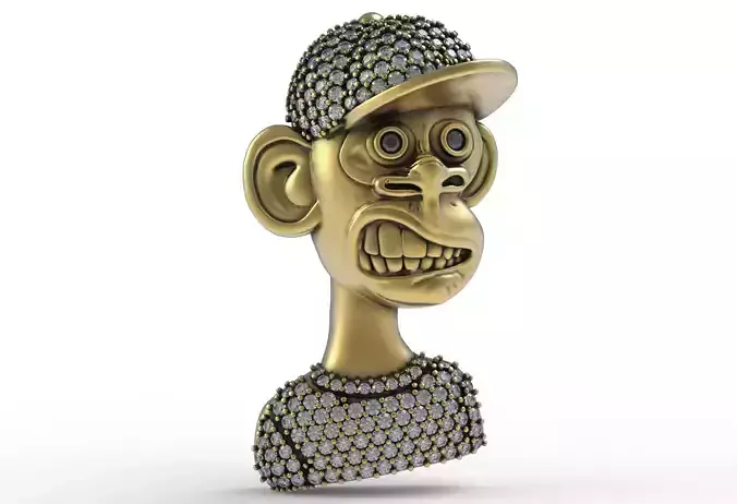 Monkey Diamond Pendent Hip hop