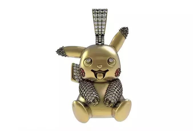 Pikachu Diamond Pendent Hip Hop