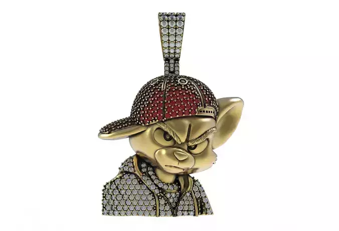 Tom Cartoon Diamond Pendent Hip Hop