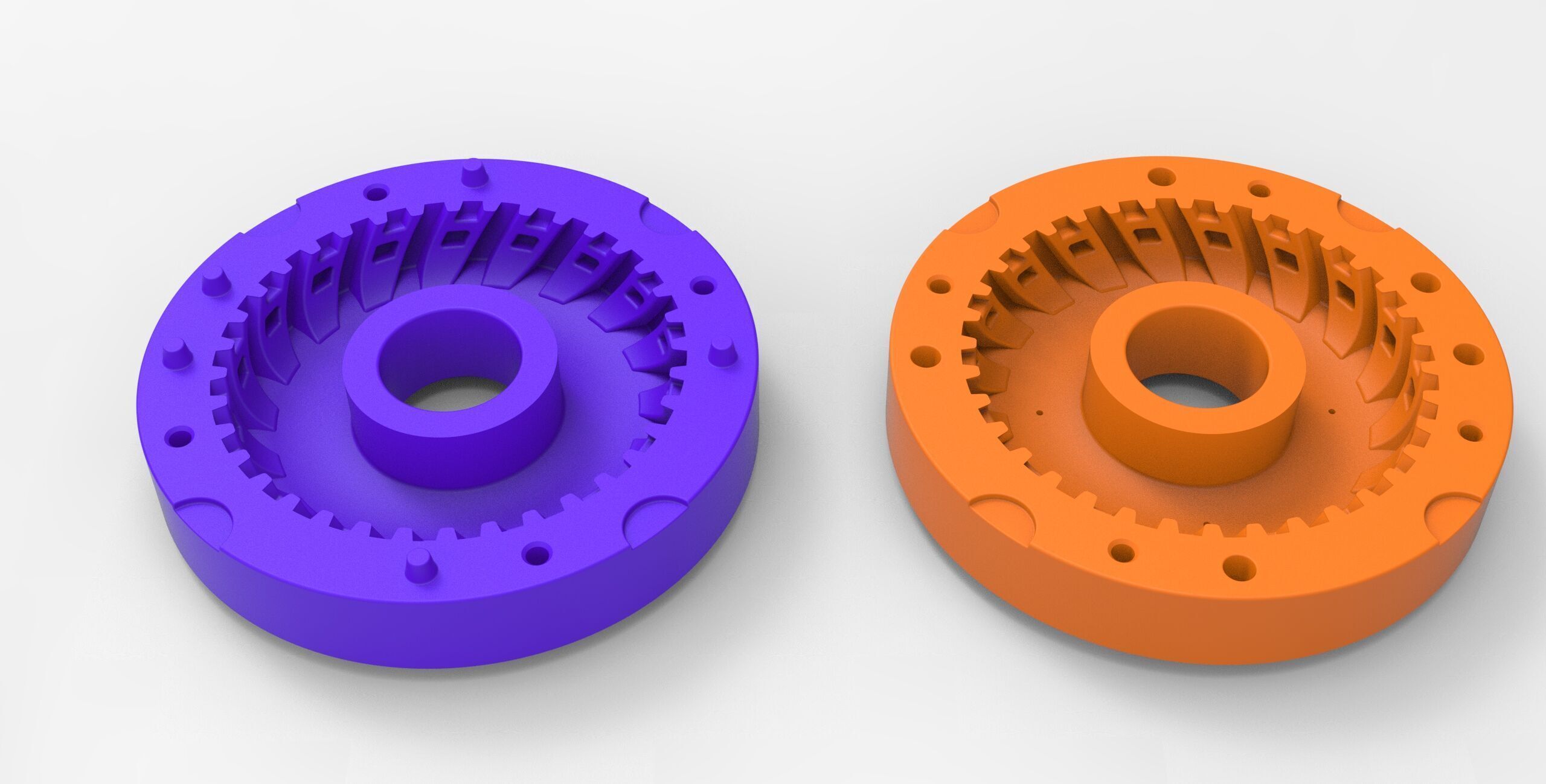 Mold diecast Tractor tire 31 S 1 to 10 and 1 to 14 and 1 to 25 3D print model_9