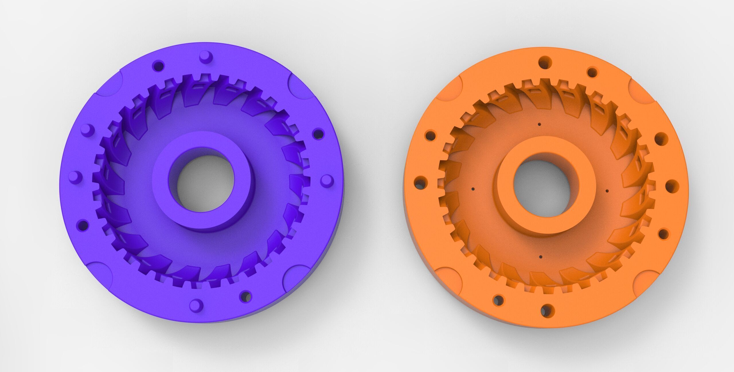 Mold diecast Tractor tire 31 S 1 to 10 and 1 to 14 and 1 to 25 3D print model_10