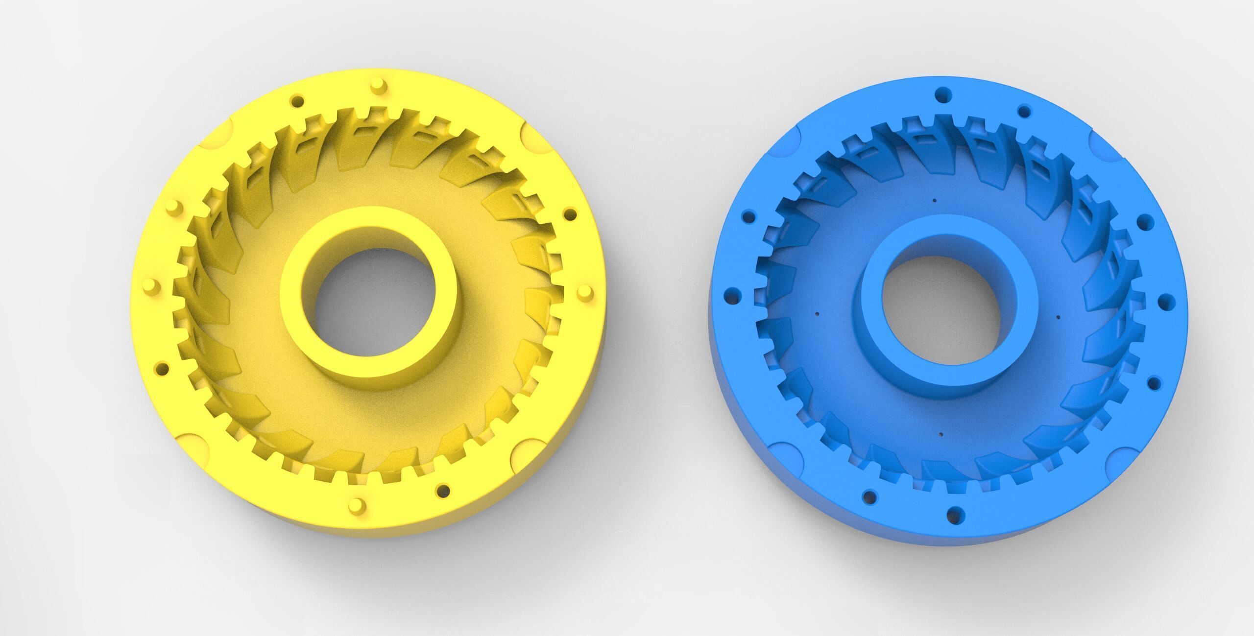 Mold diecast Tractor tire 31 S 1 to 10 and 1 to 14 and 1 to 25 3D print model_3