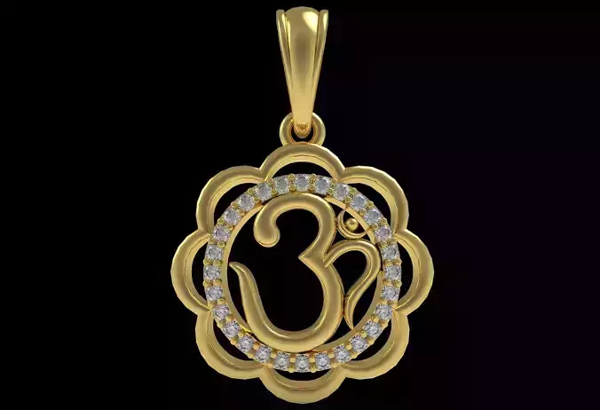 Om Letter Pendent