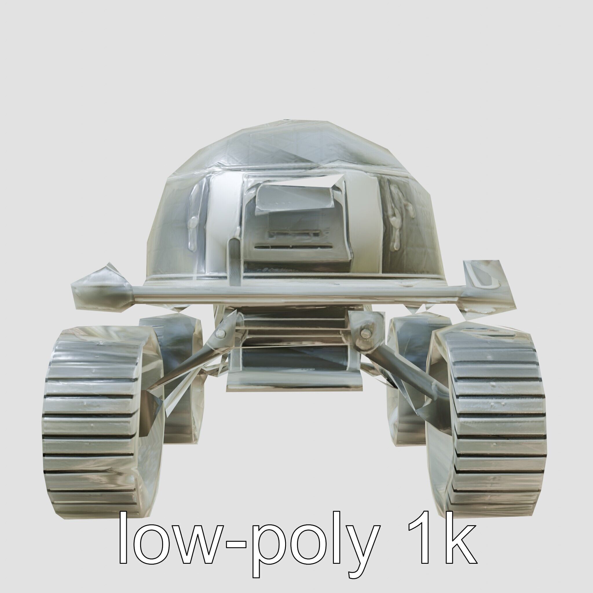 Lunar Rover Pyramid Titanium Cabin 3D Model Low-poly 3D model_23
