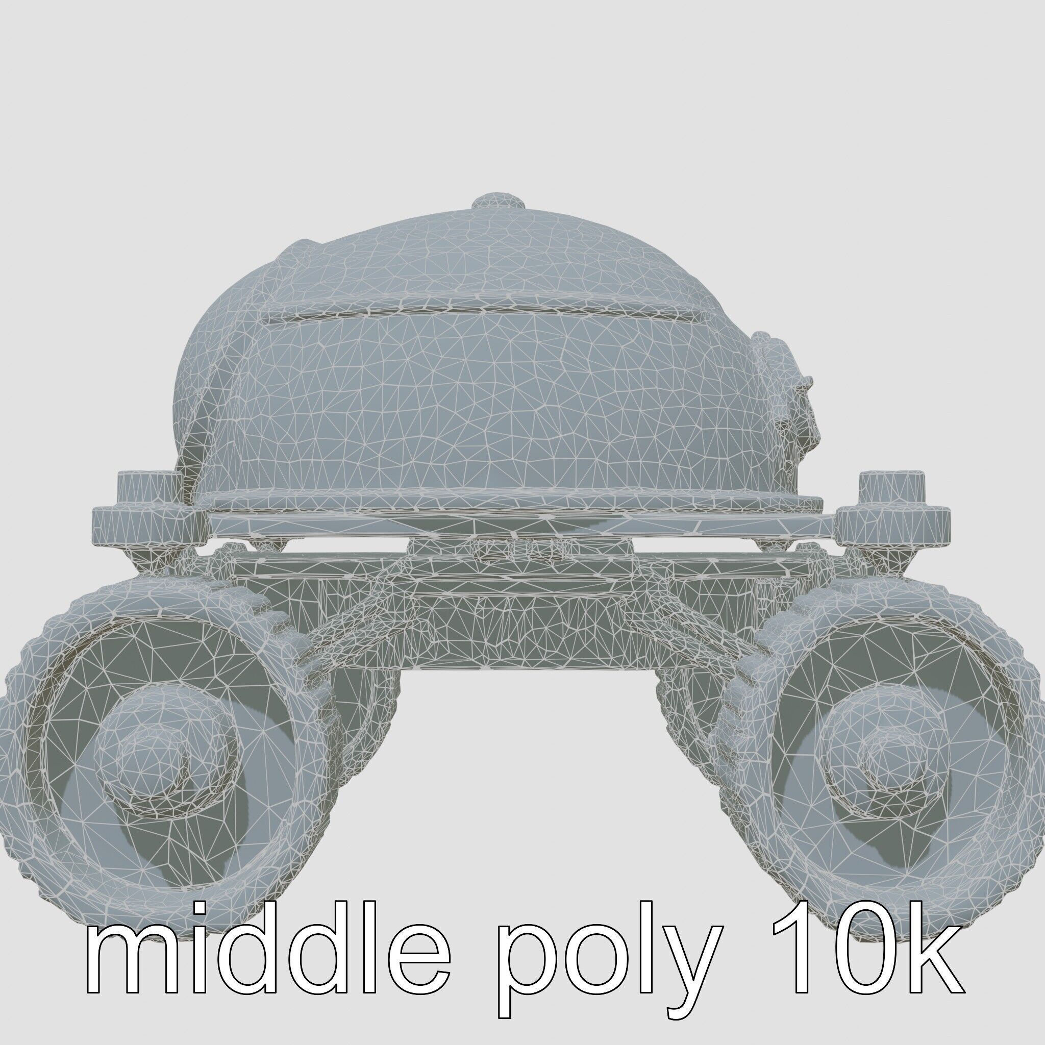 Lunar Rover Pyramid Titanium Cabin 3D Model Low-poly 3D model_27